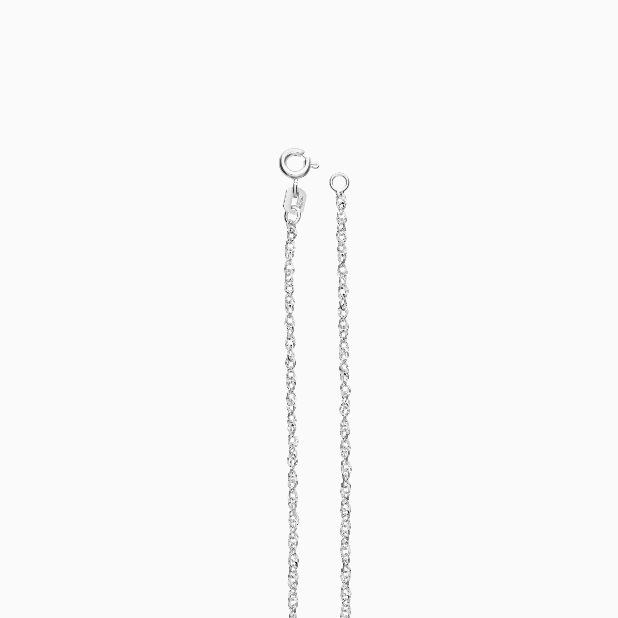 Singapore bracelet 1.28g 18K white gold