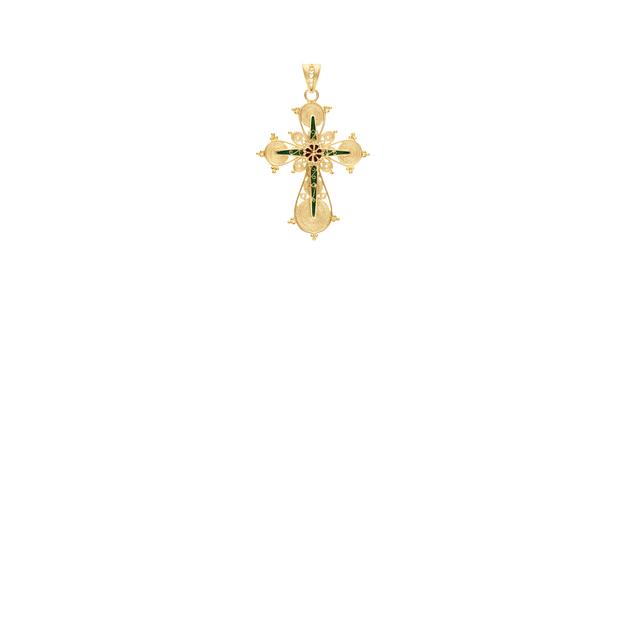 Cross Pendant 3.85g 18K Gold
