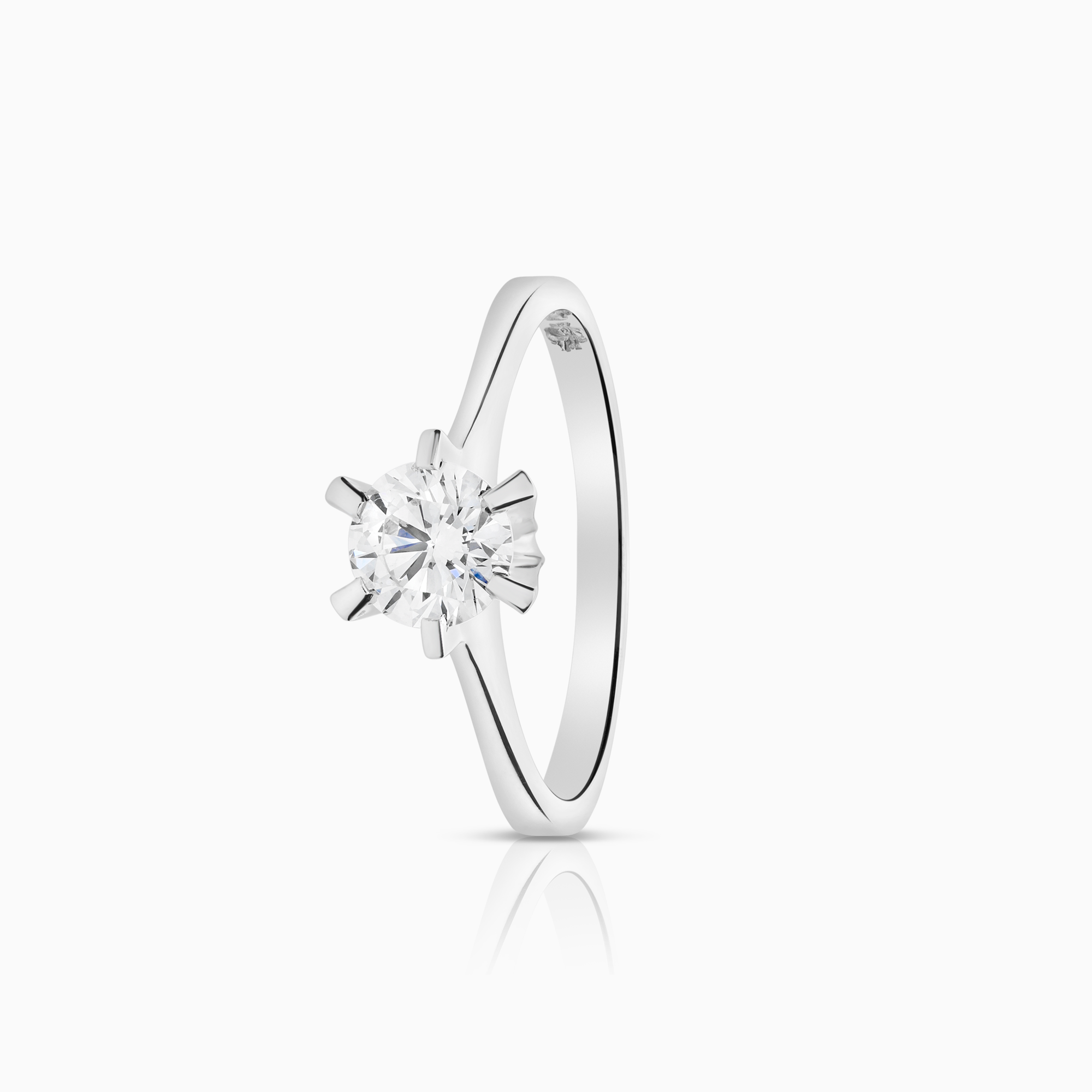 Solitär ring 0,96ct 14K vitguld