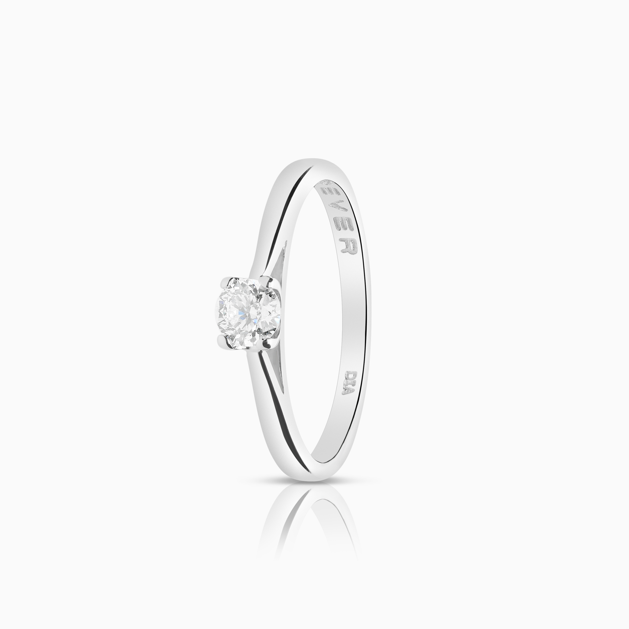 Solitär ring 0,26ct 18K vitguld