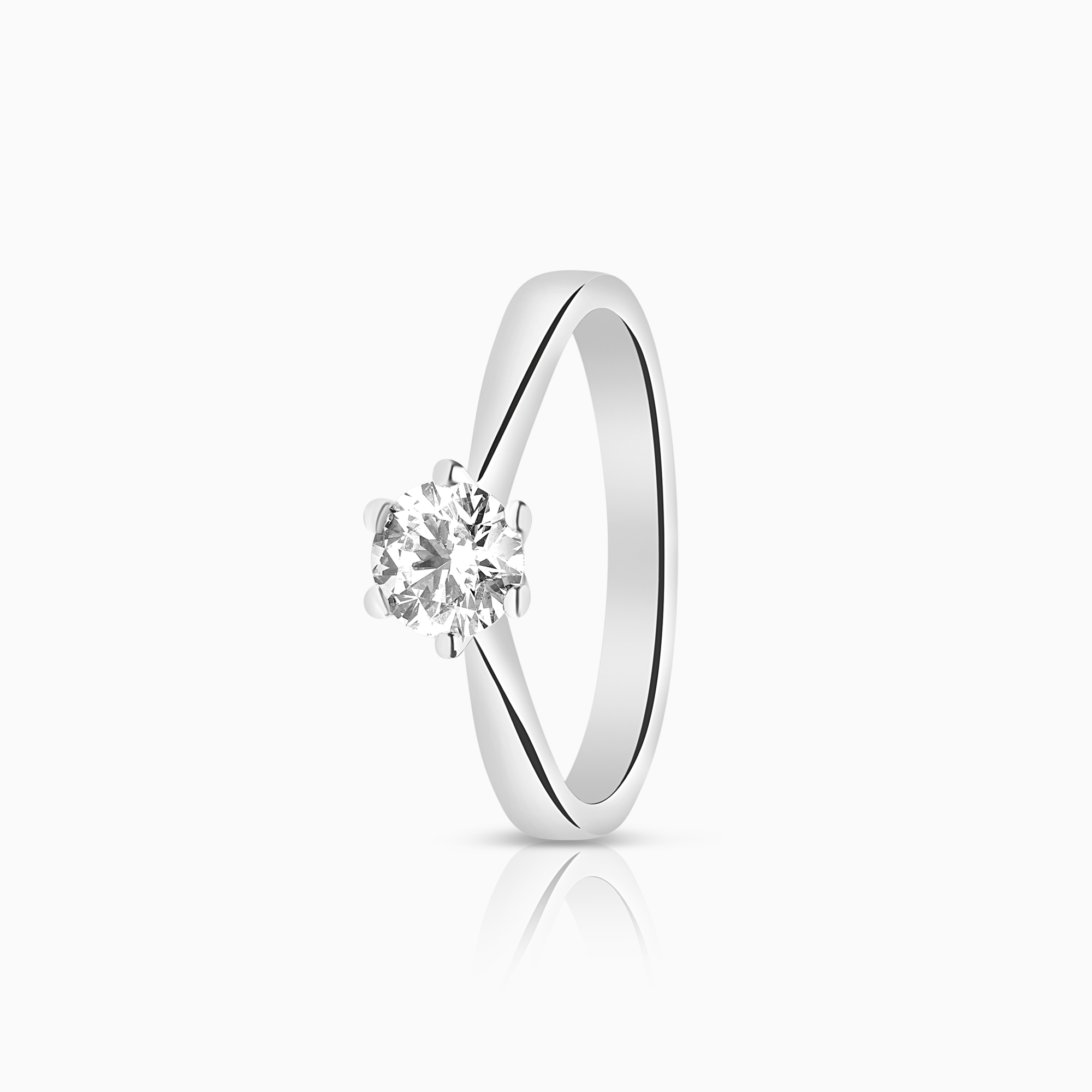 Solitär ring 0,60ct 18K vitguld