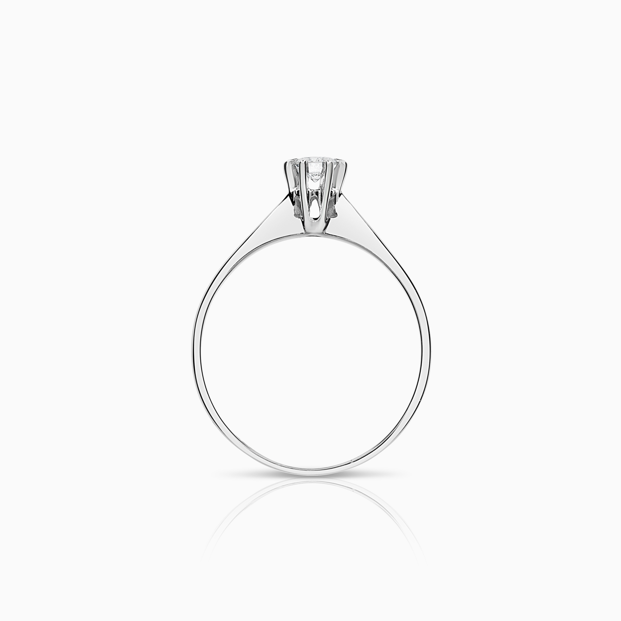 Solitär ring 0,14ct 18K vitguld
