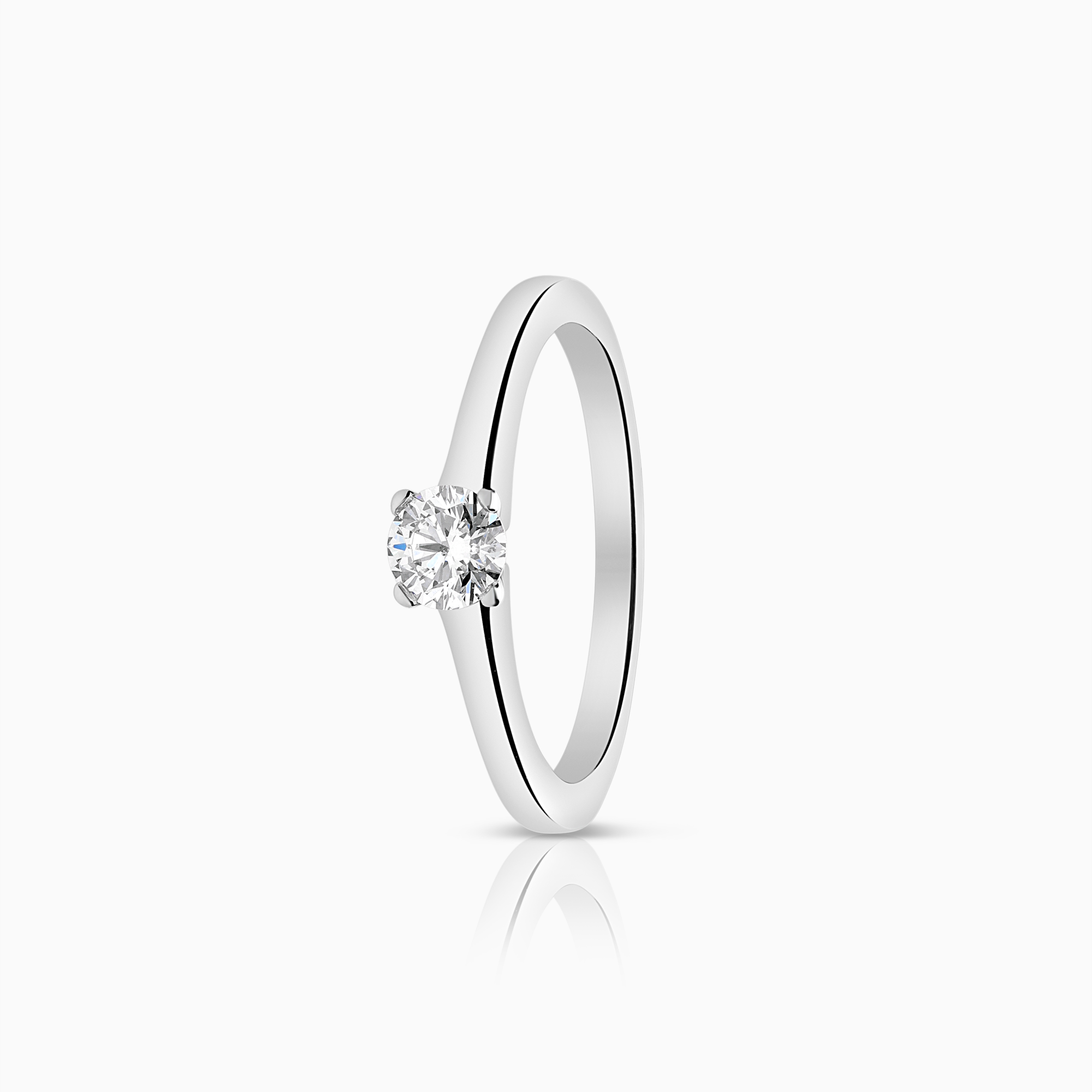 Solitär ring 0,25ct 18K vitguld