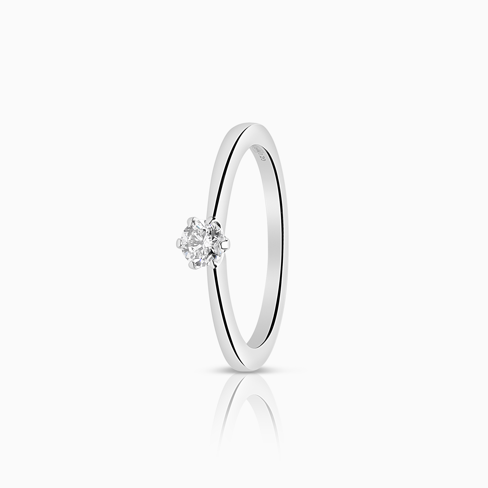 Solitär ring 0,20ct 18K vitguld