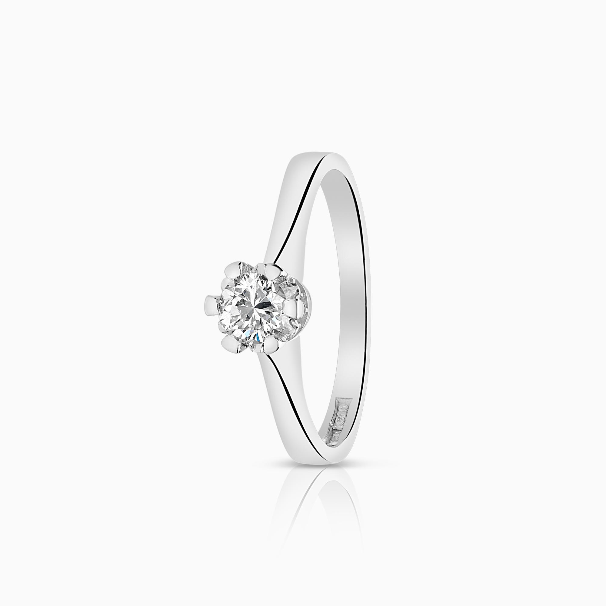 Solitär ring 0,33ct 18K vitguld