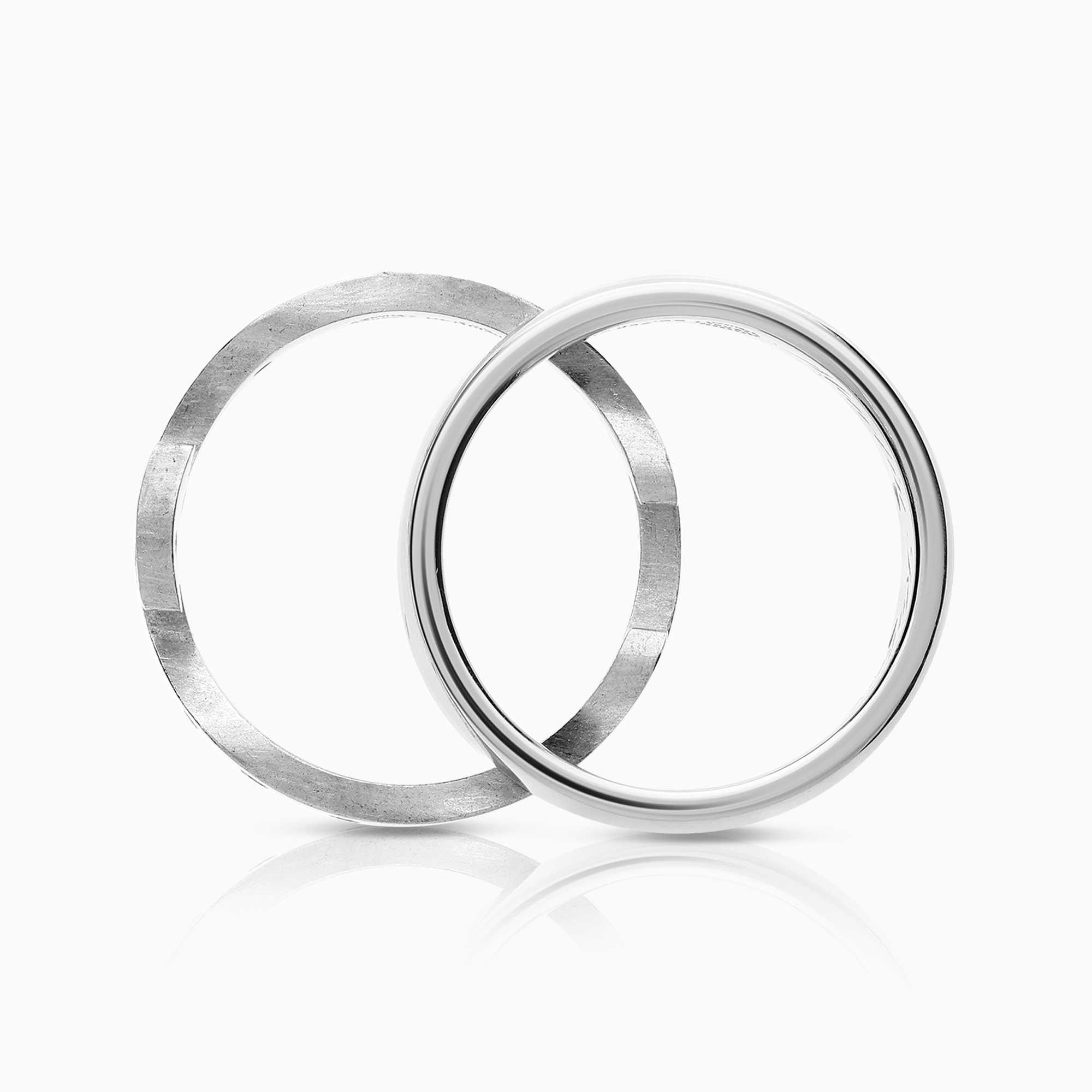 Georg Jensen Fusion 2-piece diamond ring 0.16ct 18K white gold