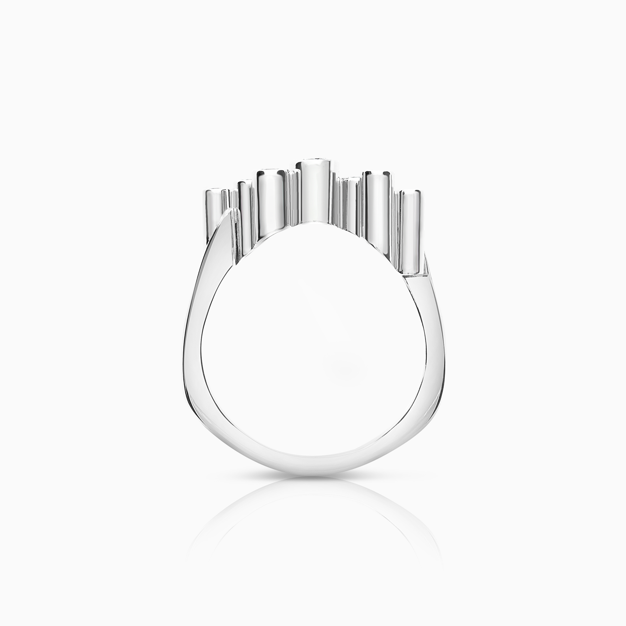 Georg Jensen Cascade diamond ring 0.45ct 18K white gold