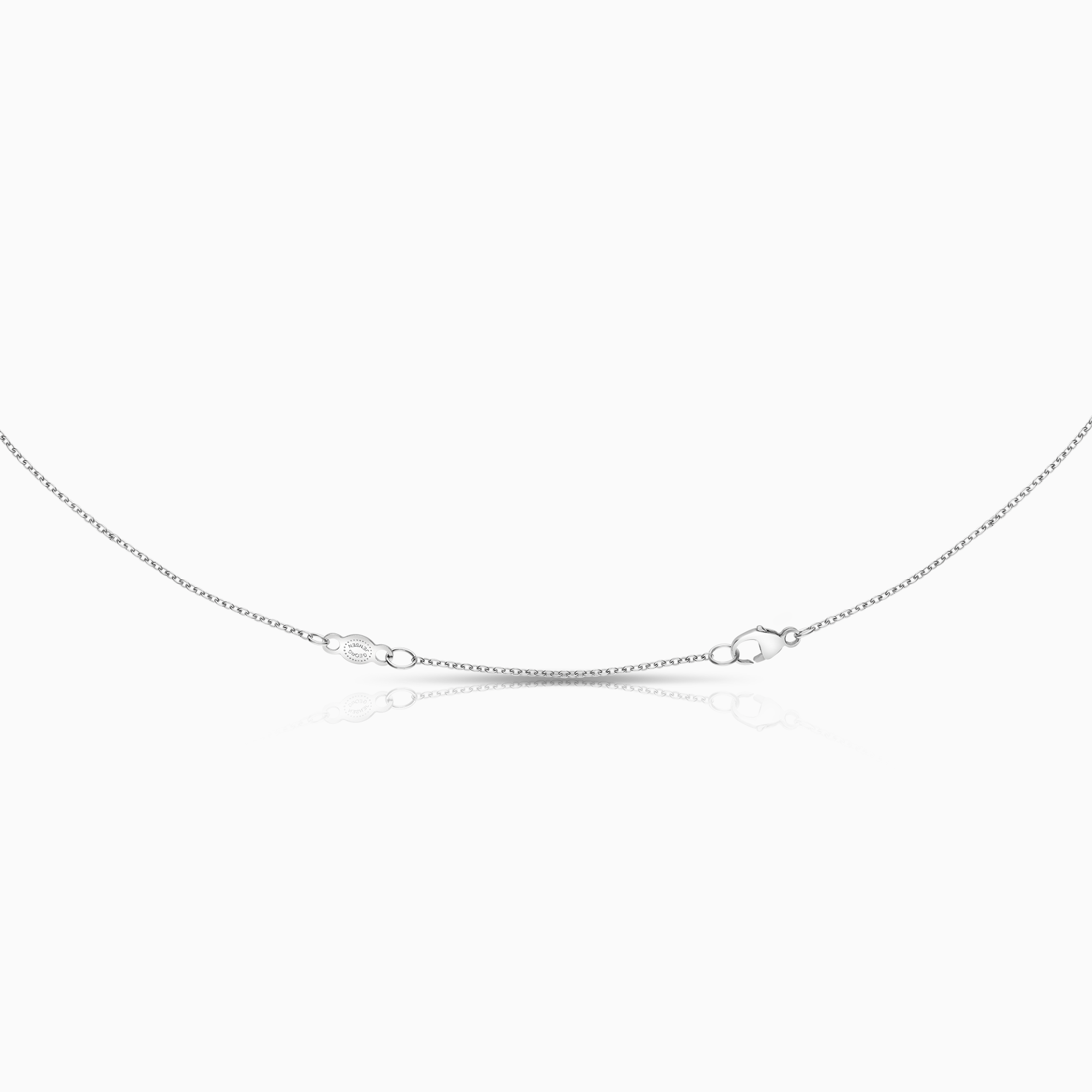 Georg Jensen cable chain 2.30g 18K white gold