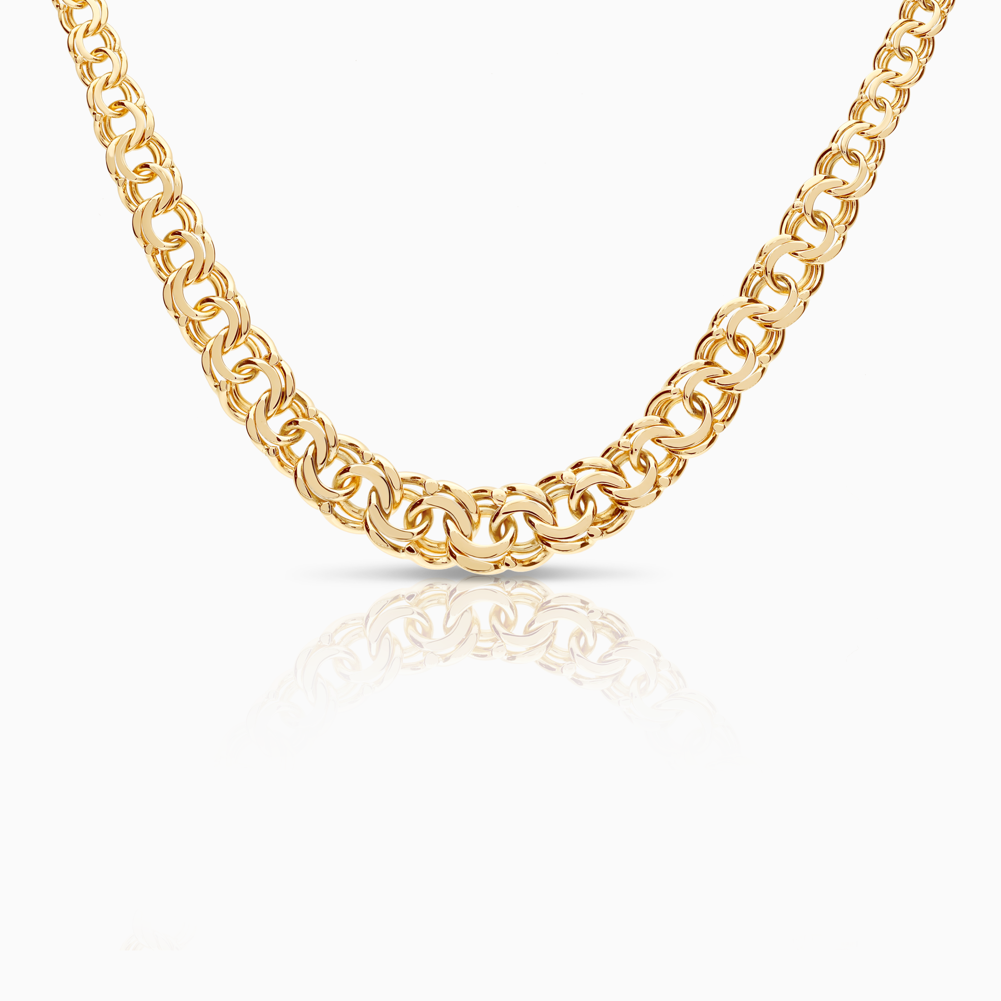 Bismarck necklace 49.17g 18K gold