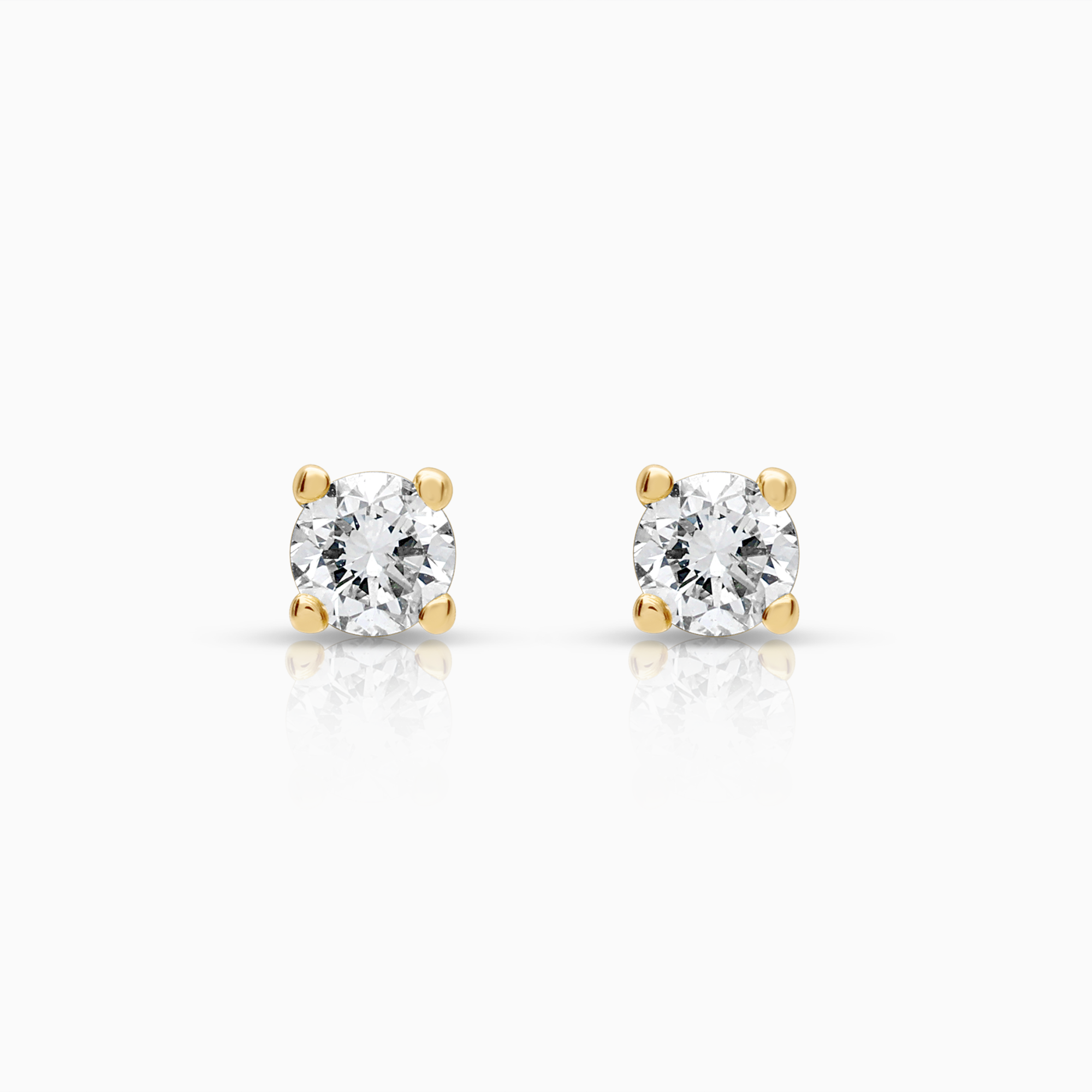 Solitär örhängen 0,26ct 18K guld
