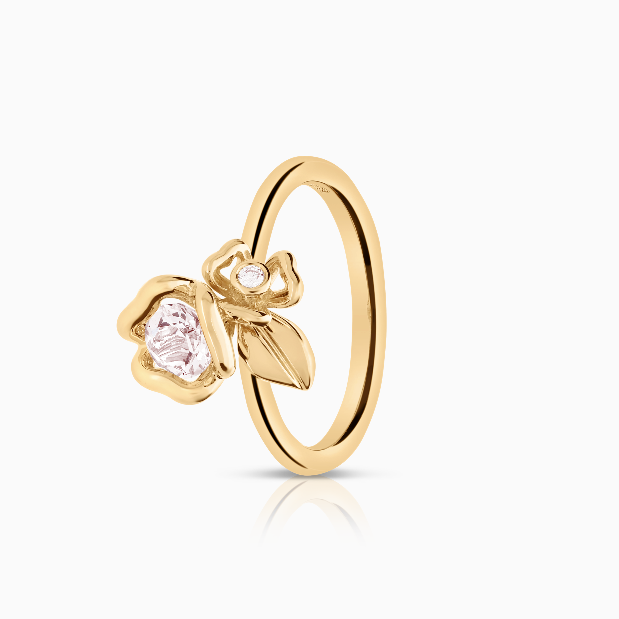 Jarl Sandin Blossom ring 0,02ct 18K guld