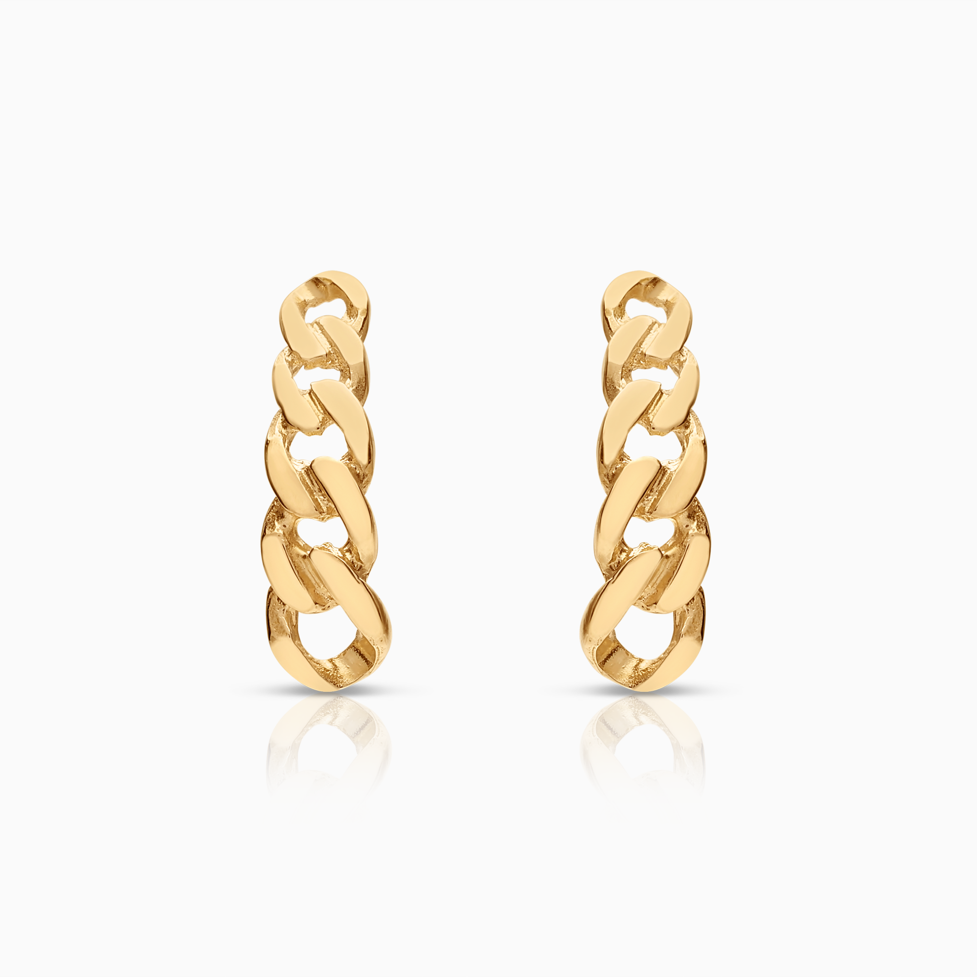 Pansar örhängen 1,23g 18K guld