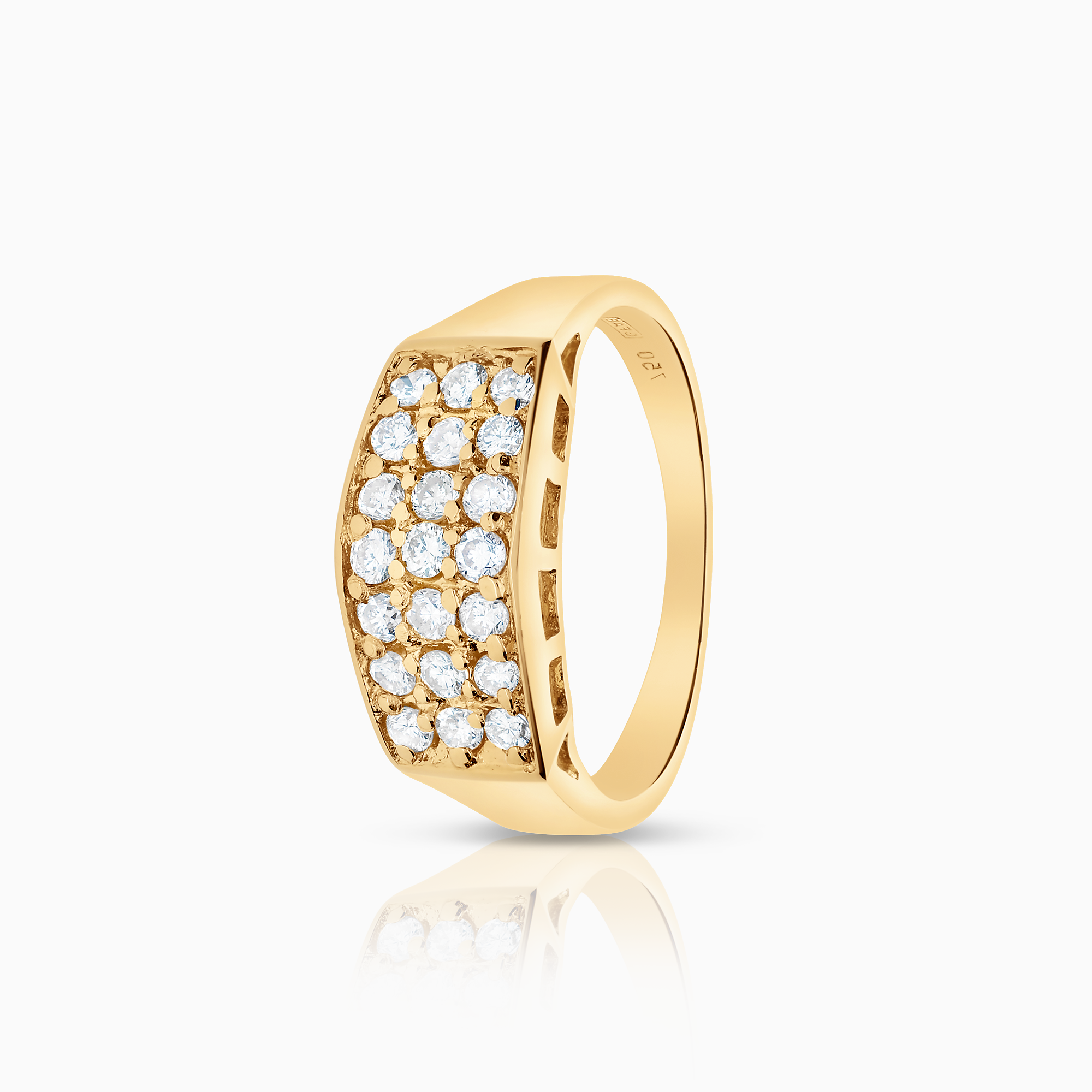 Diamantring 0,50ct 18K guld