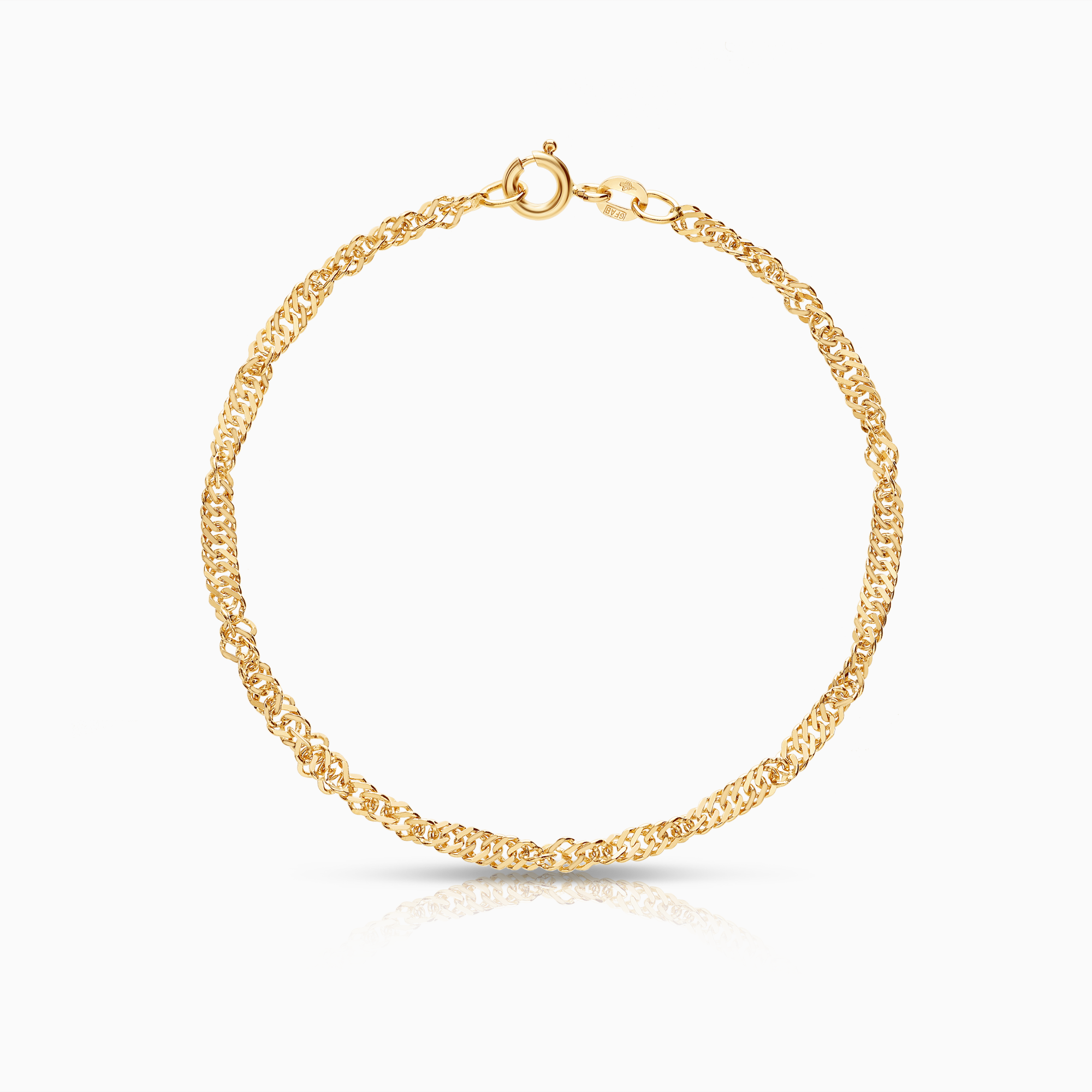 Singapore armband 2,96g 18K guld