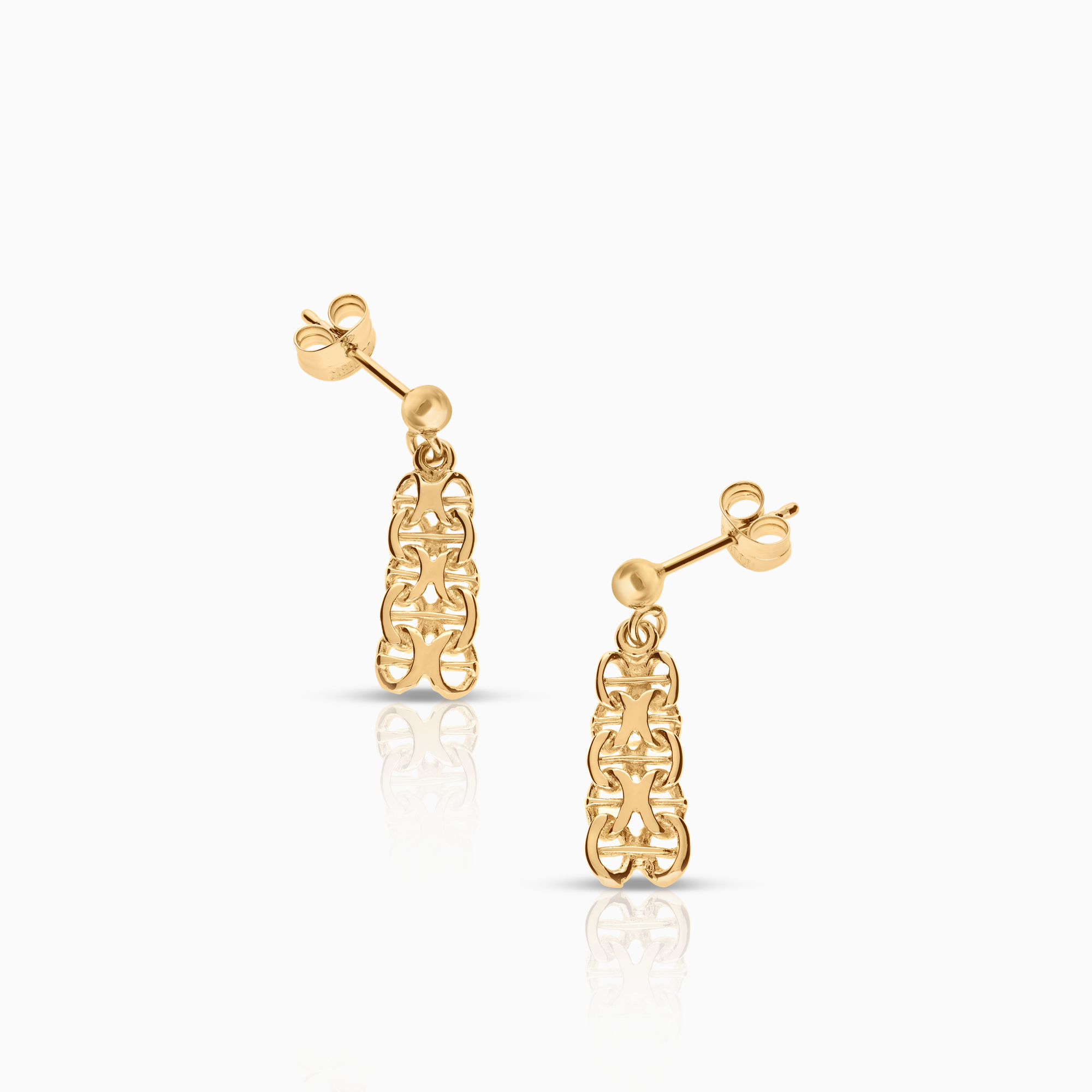 X-länk örhängen 2,04g 18K guld