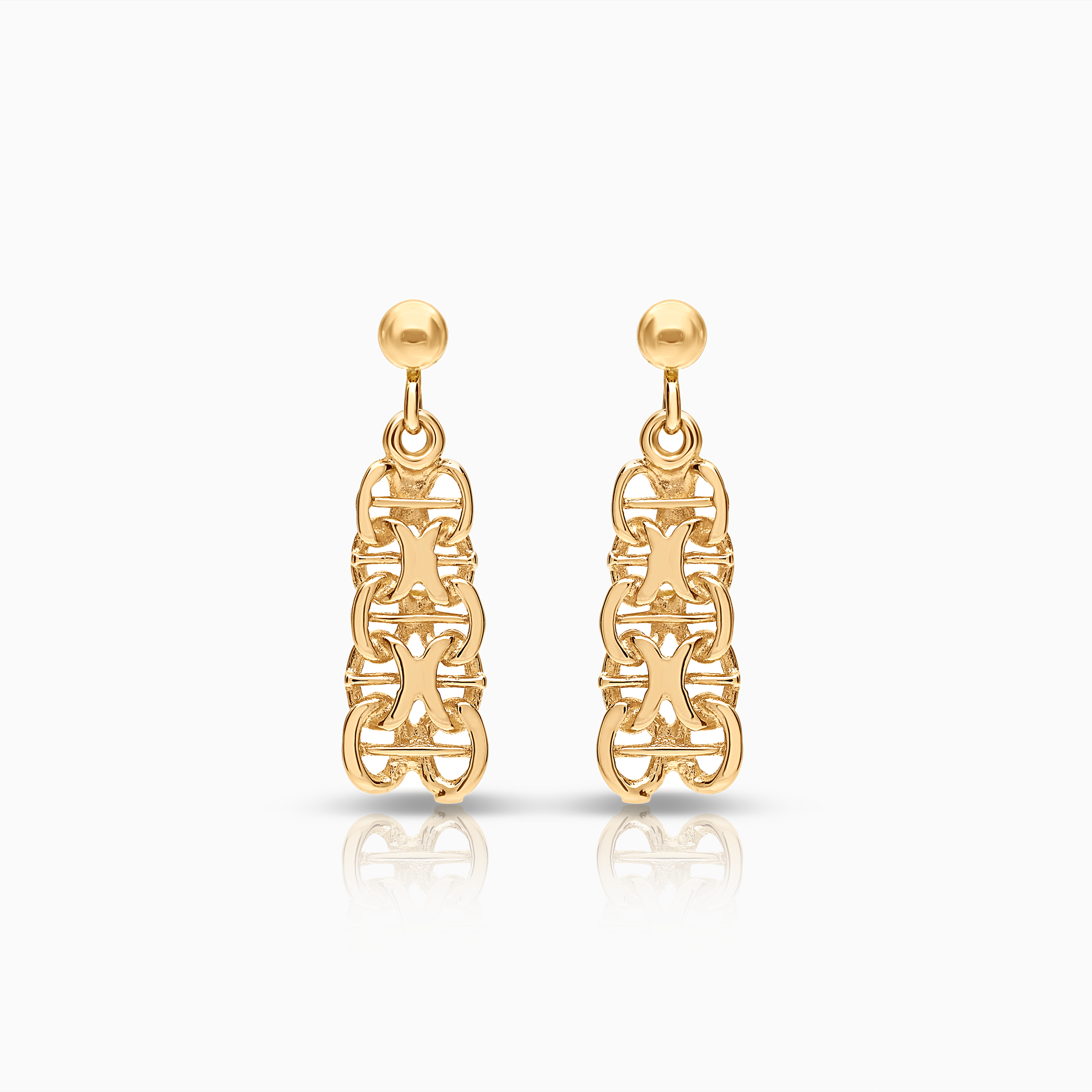 X-länk örhängen 2,04g 18K guld