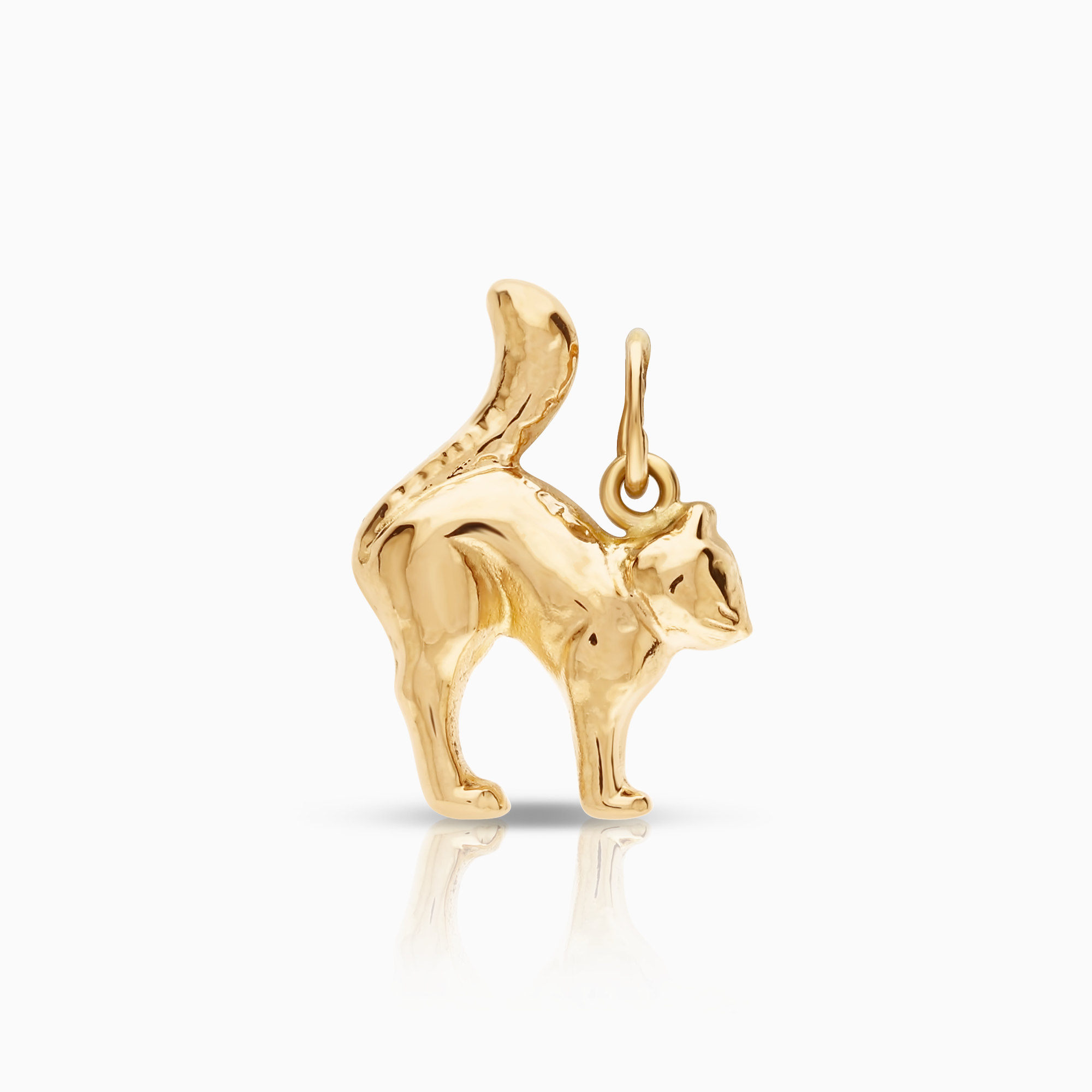 Hängsmycke katt 0,80g 18K guld