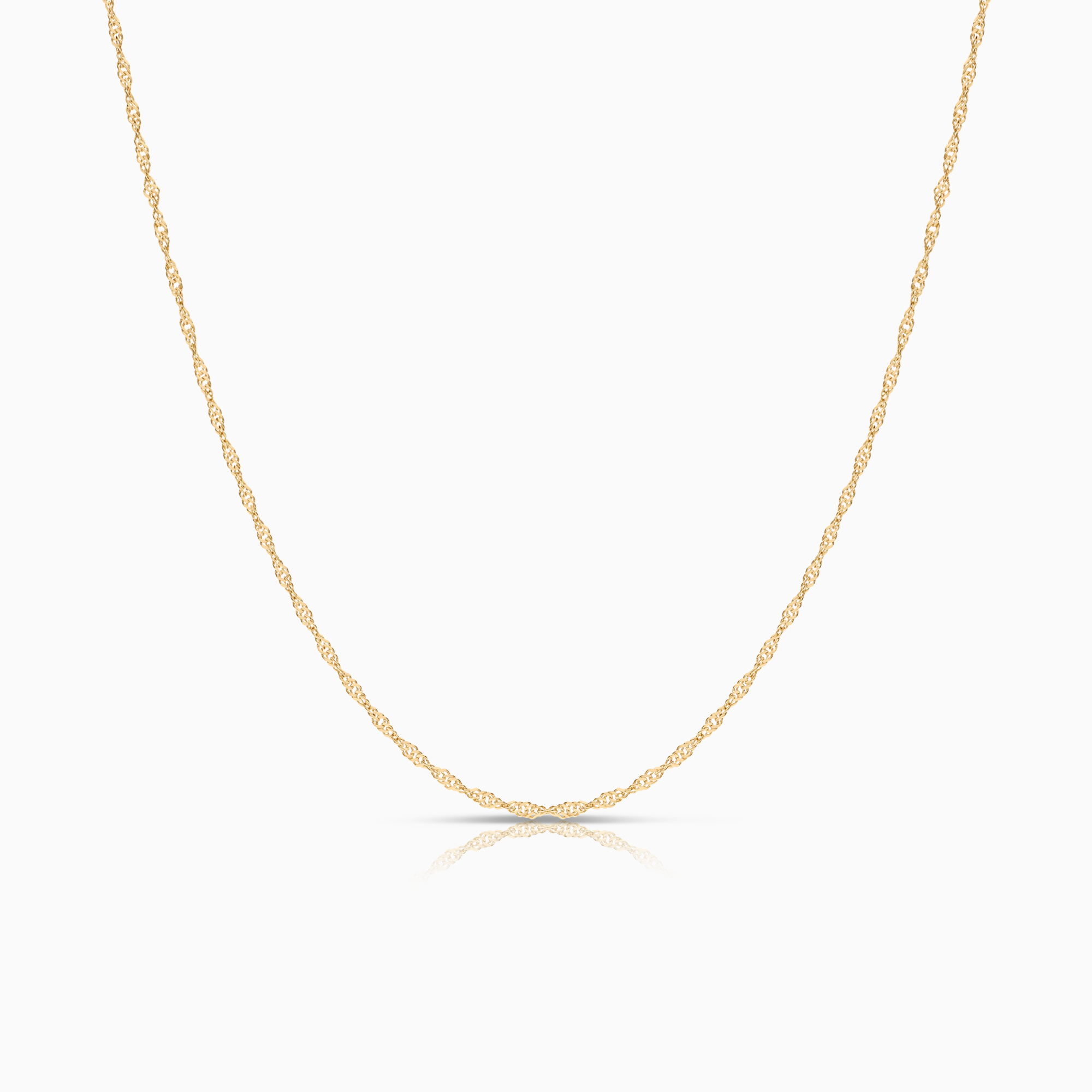 Singapore necklace 1.89g 18K gold