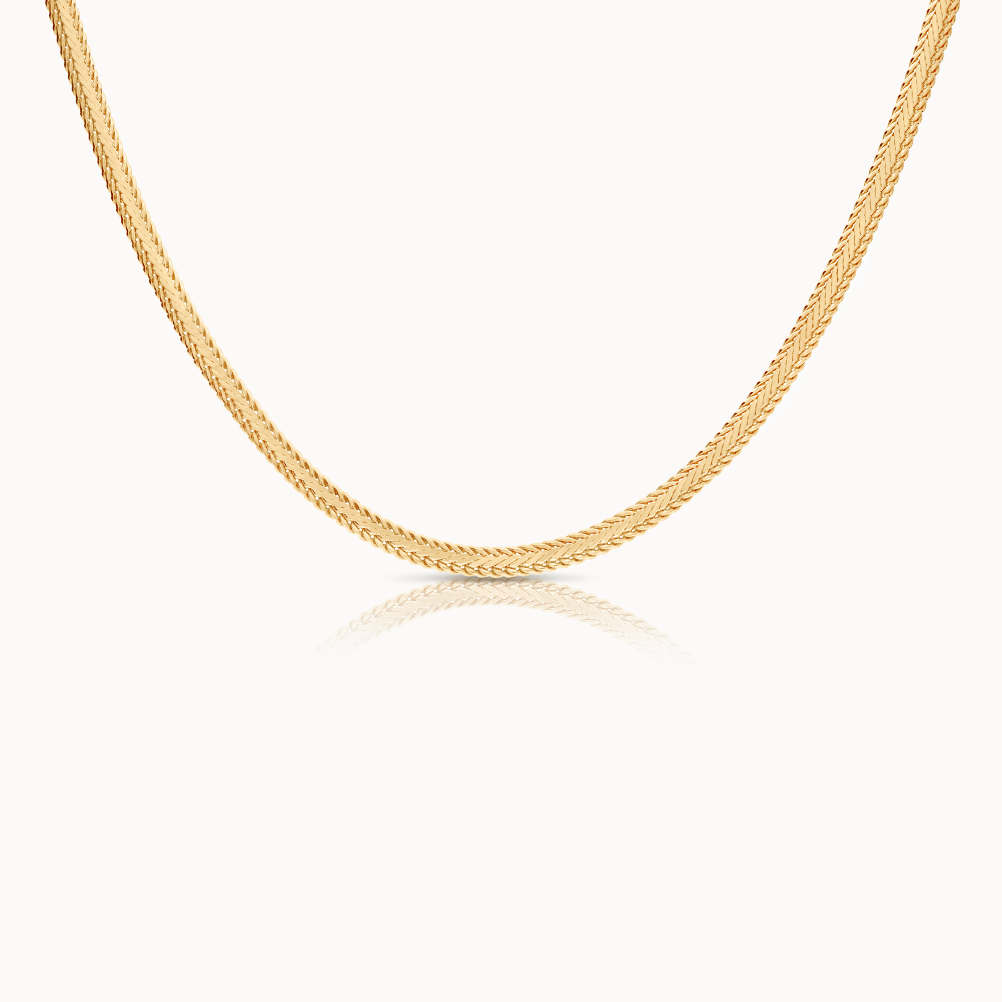 Fox tail necklace 16.86g 18K gold