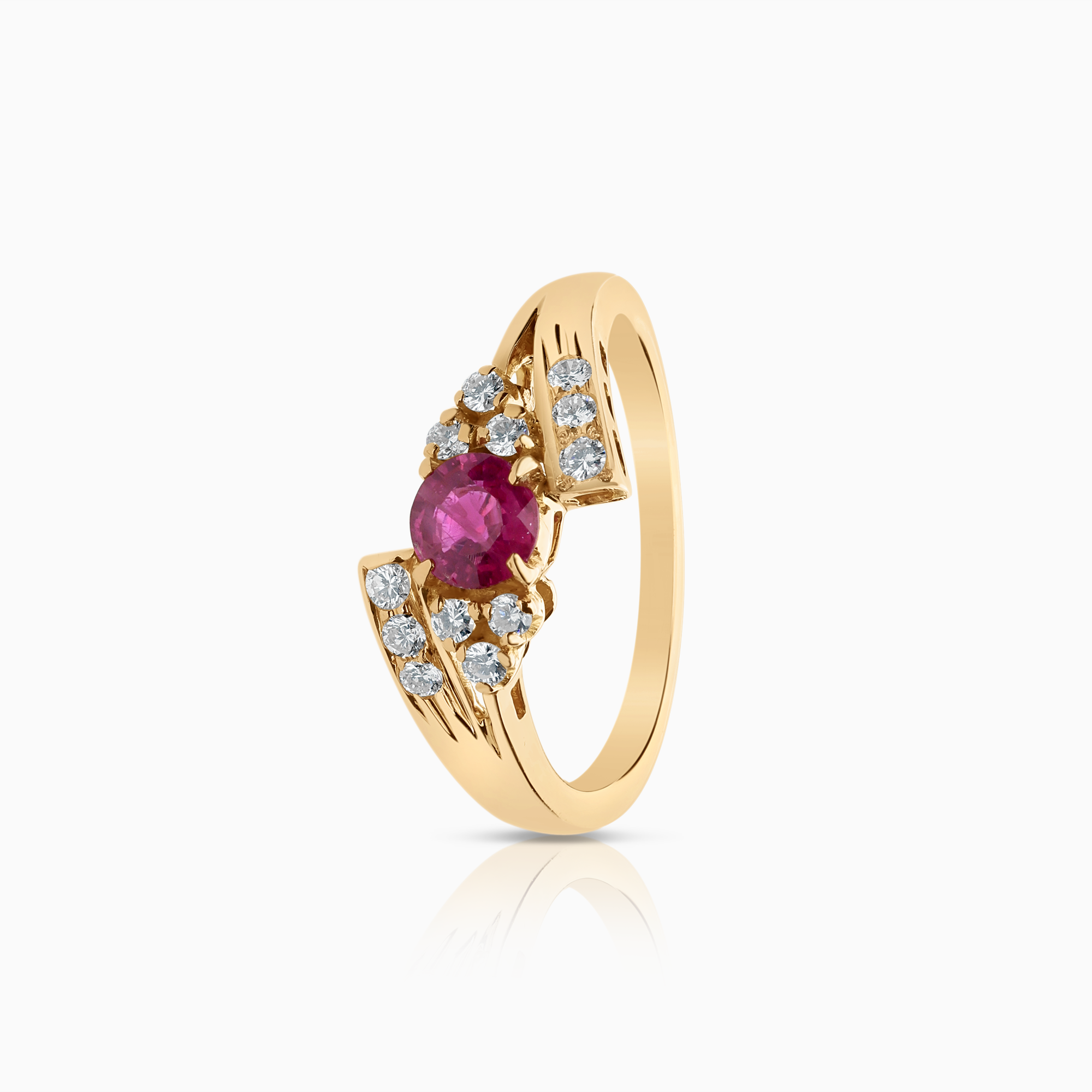Diamantring 0,24ct 18K guld