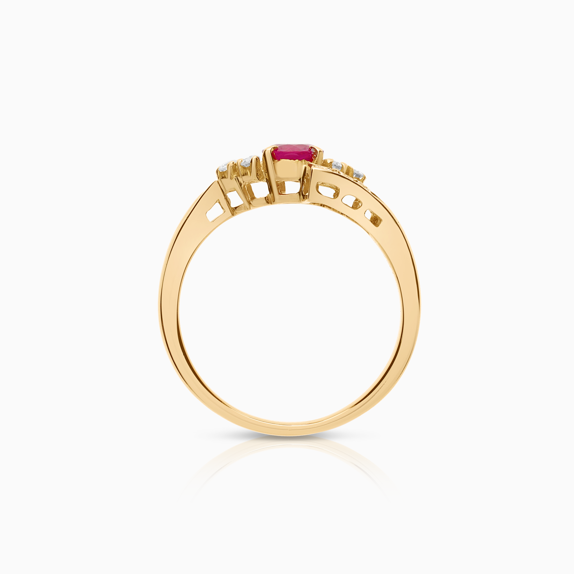Diamantring 0,24ct 18K guld
