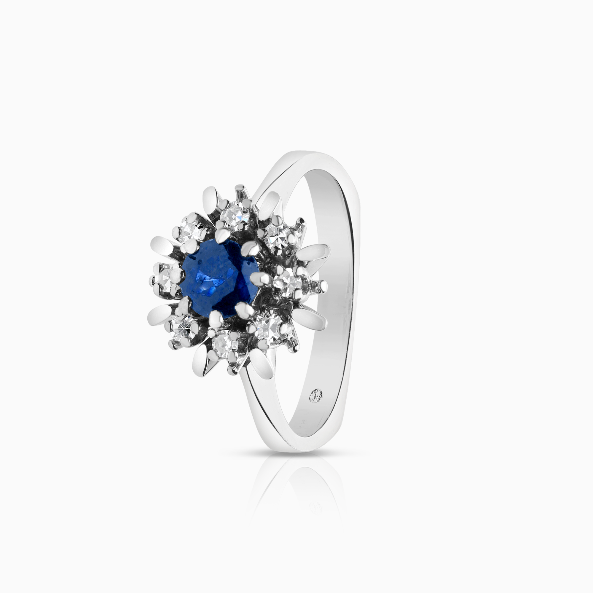 Carmoséring 0,16ct 18K vitguld