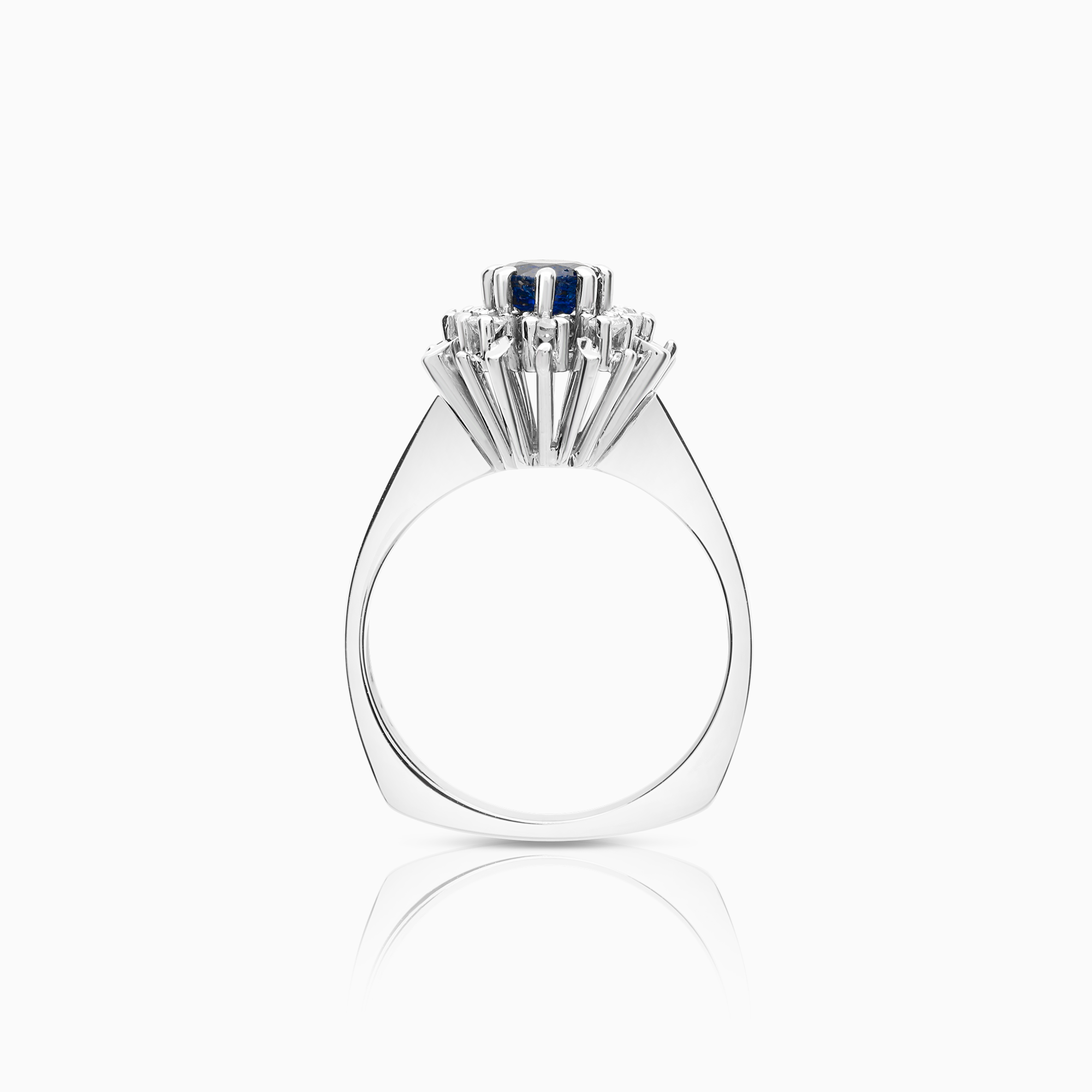 Carmoséring 0,16ct 18K vitguld