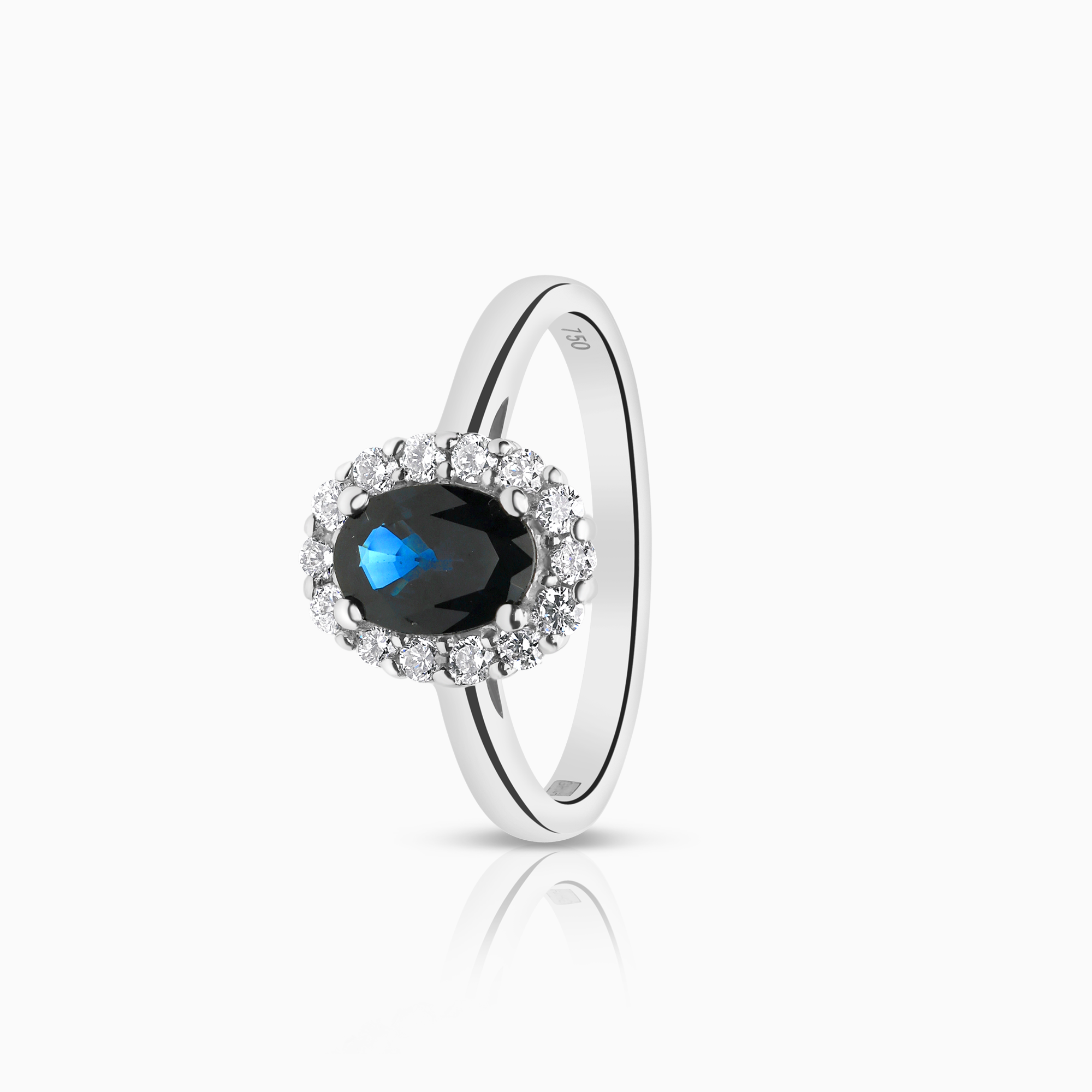Carmoséring 0,28ct 18K vitguld