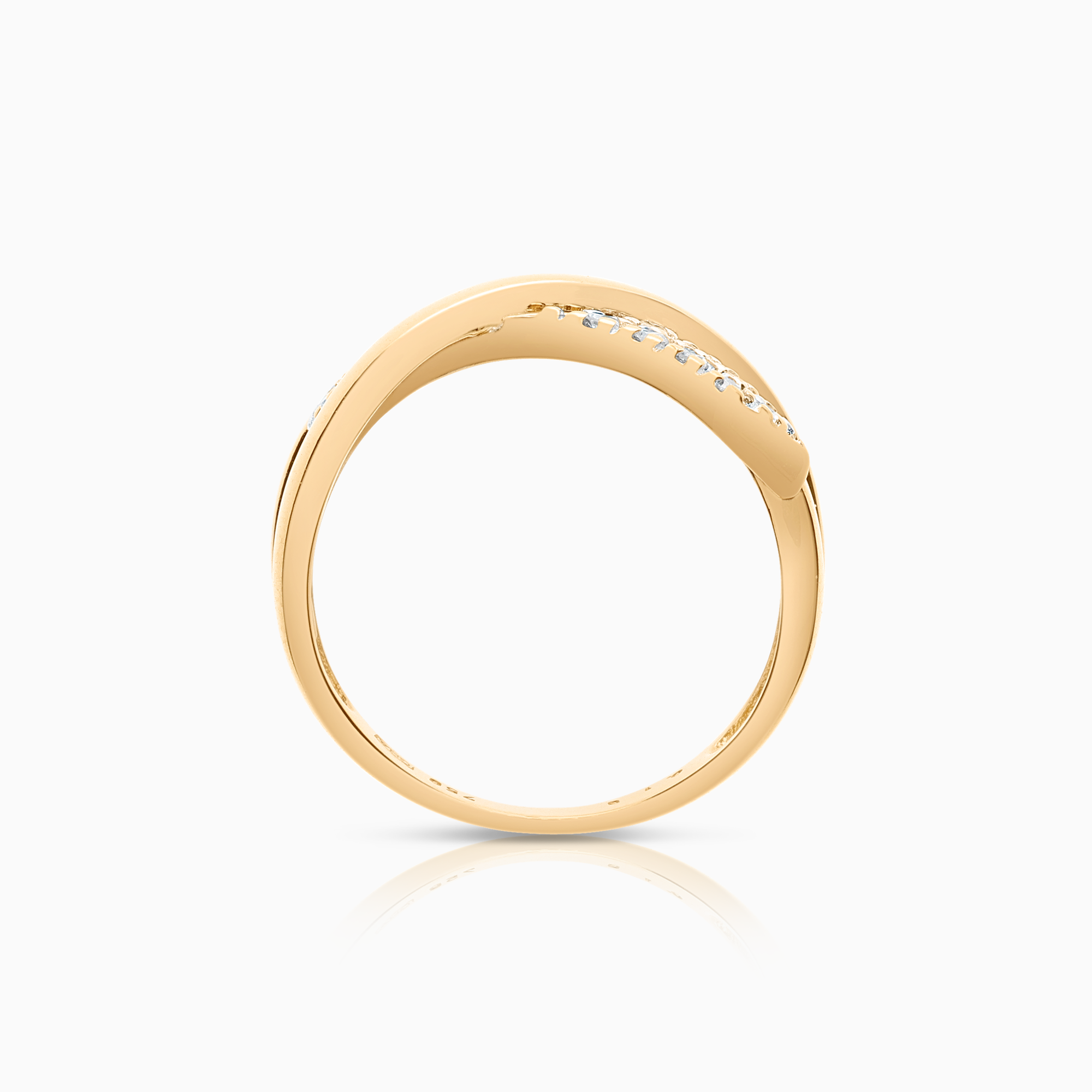 Diamantring 0,10ct 18K guld