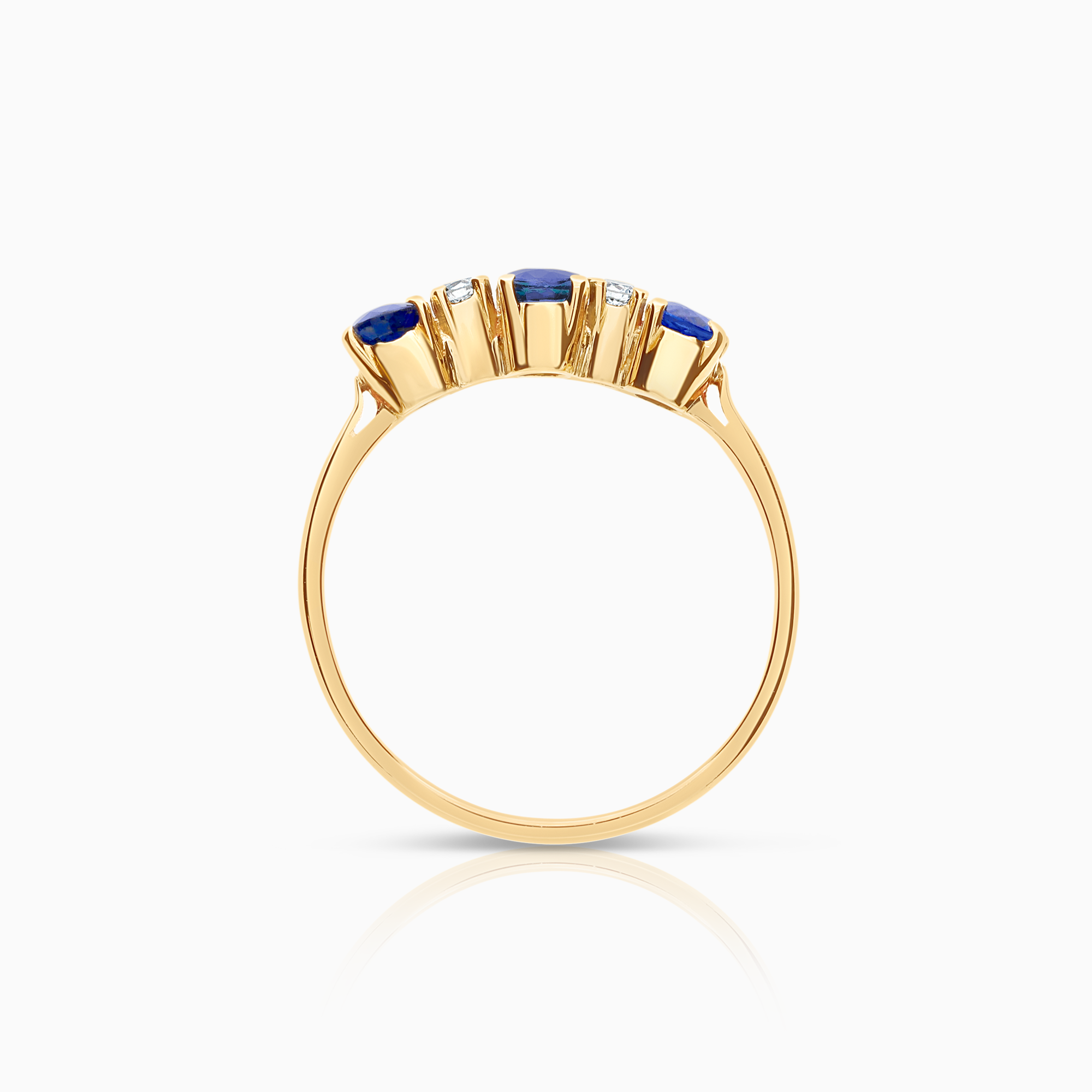 Diamantring 0,06ct 18K guld
