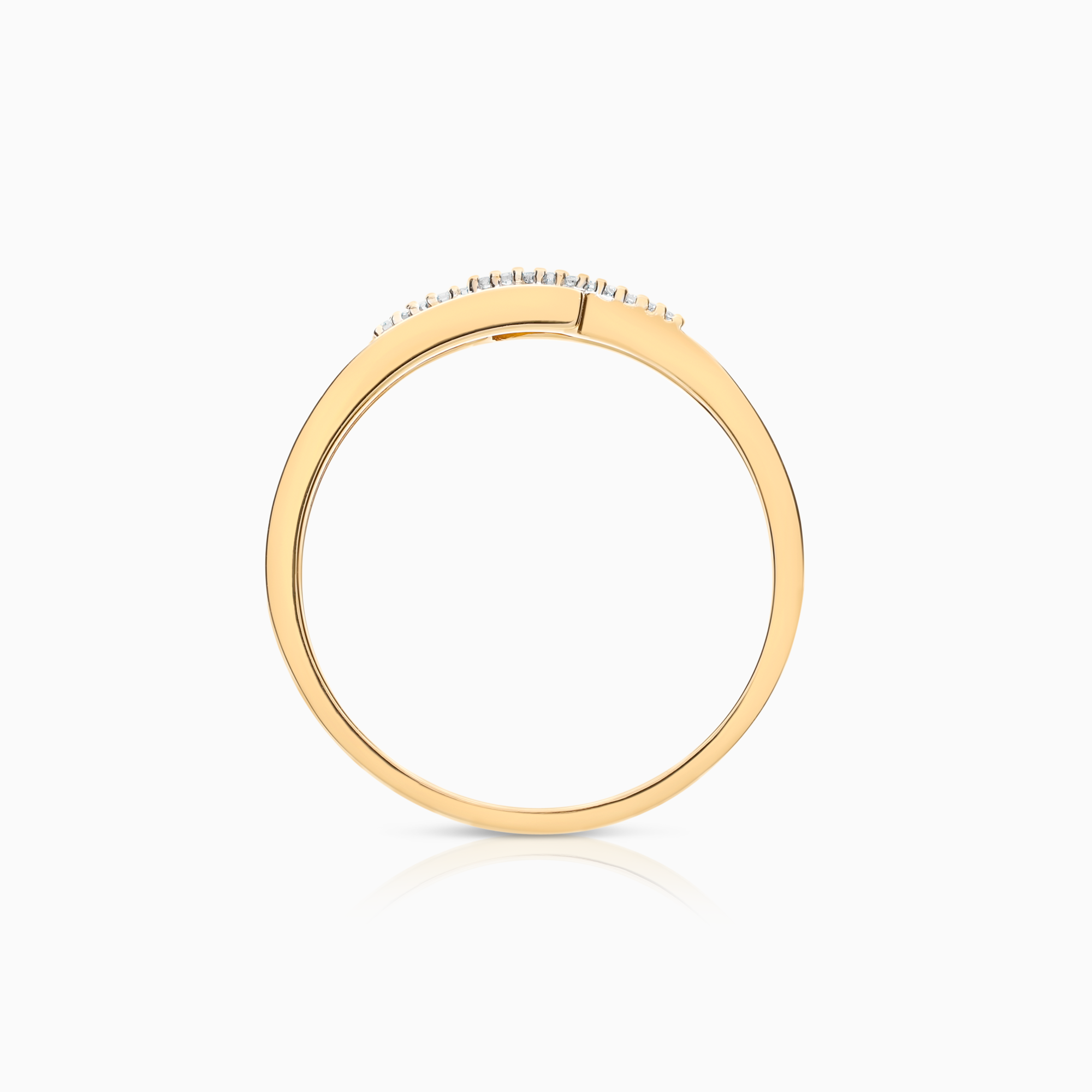 Diamantring 0,06ct 18K guld