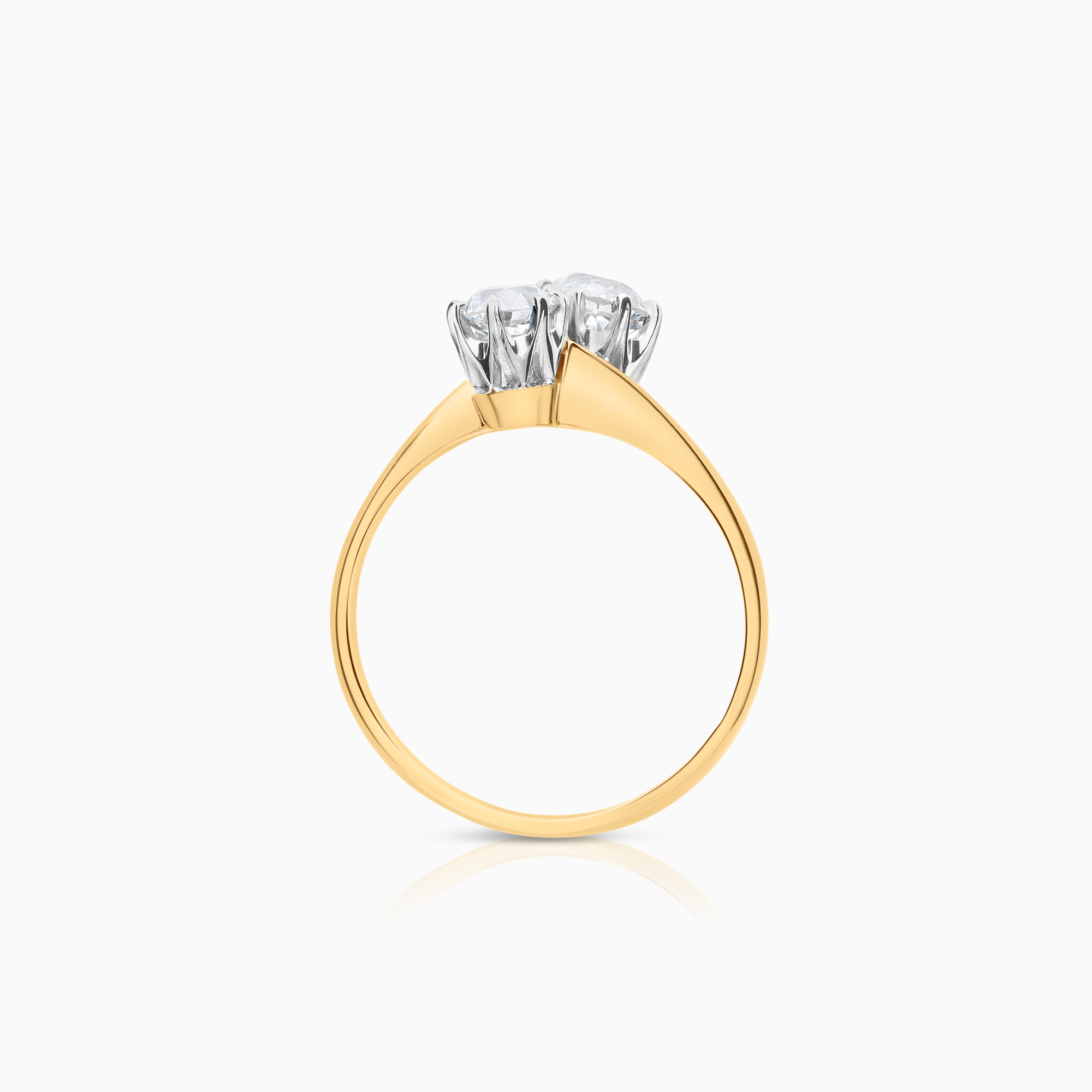 Syskonring 1,19ct 18K guld