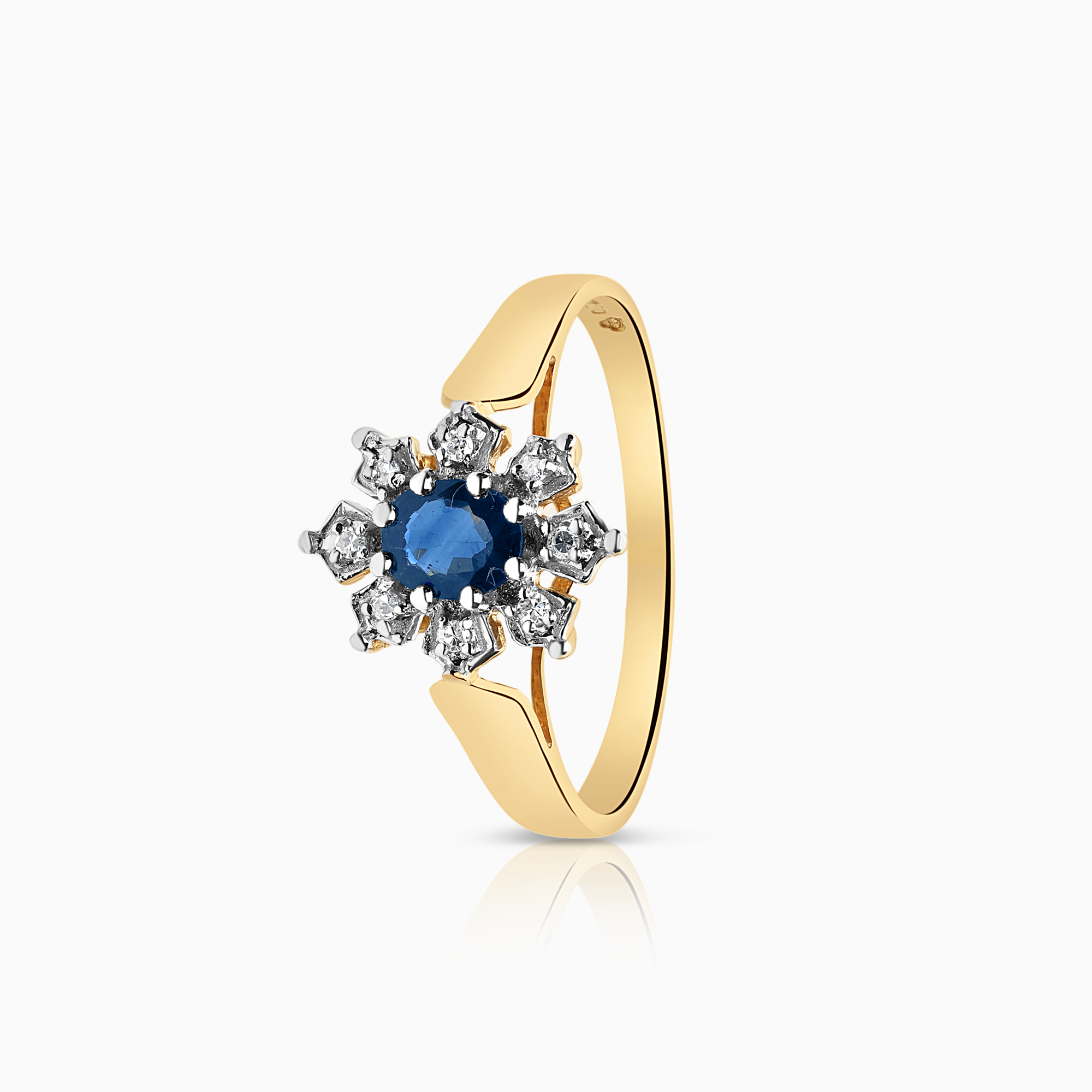 Carmoséring 0,03ct 18K guld