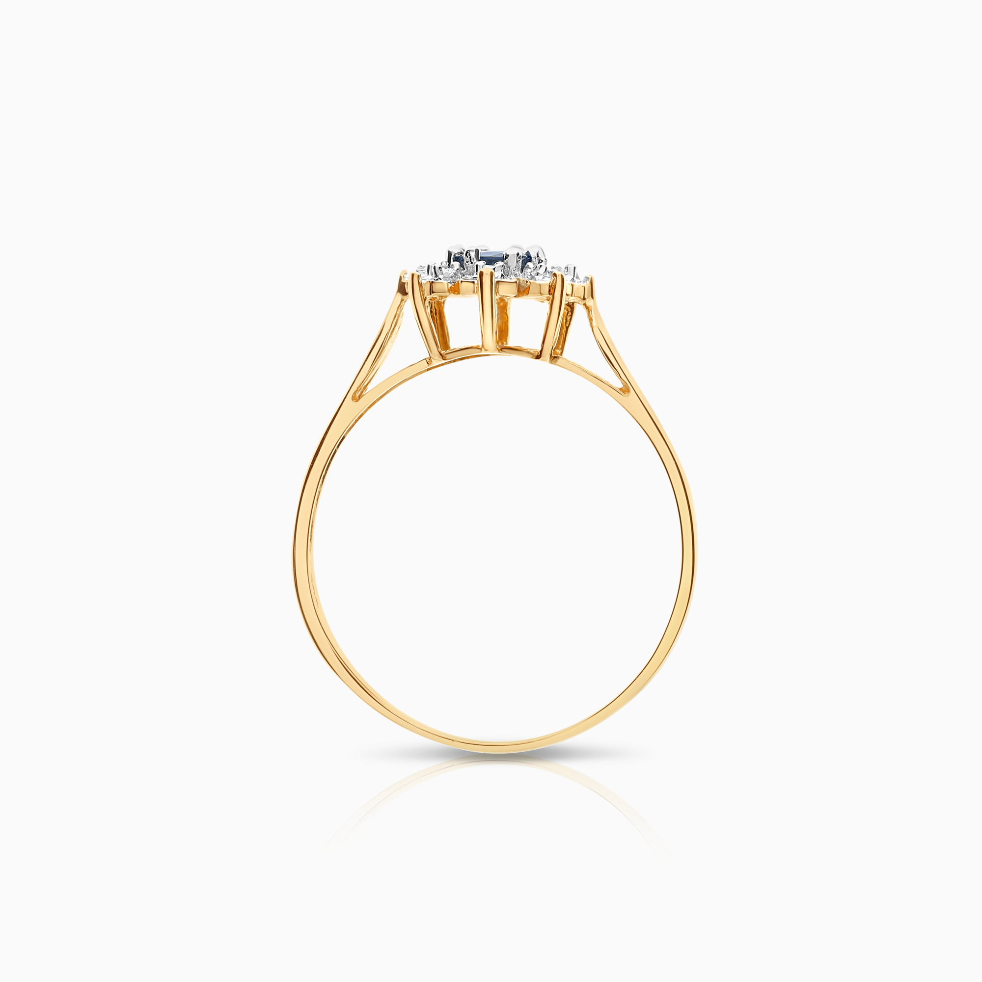 Carmoséring 0,03ct 18K guld