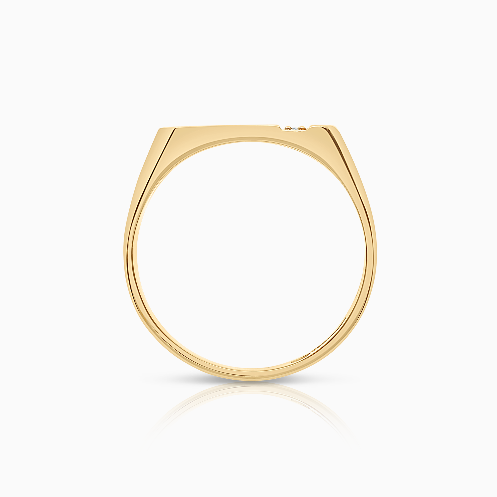 Klackring 0,08ct 18K guld