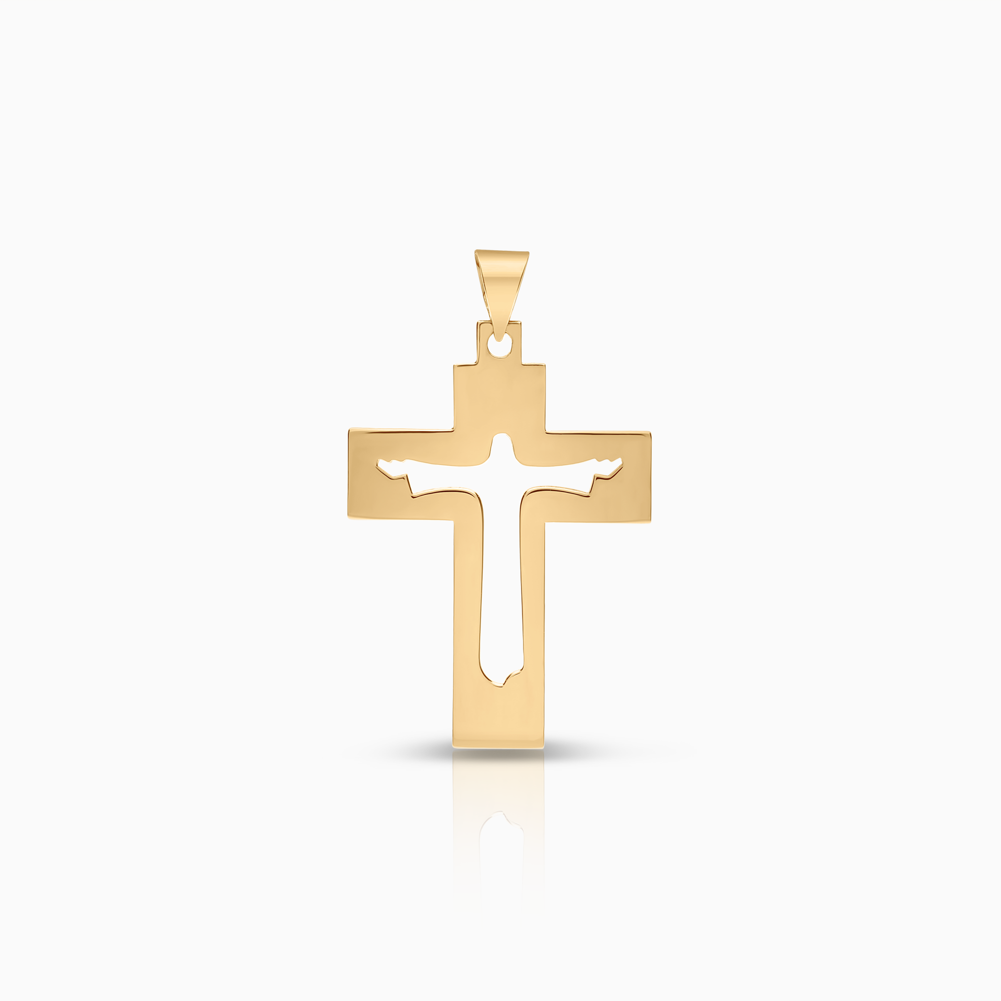 Hängsmycke kors med jesus 2,25g 18K guld