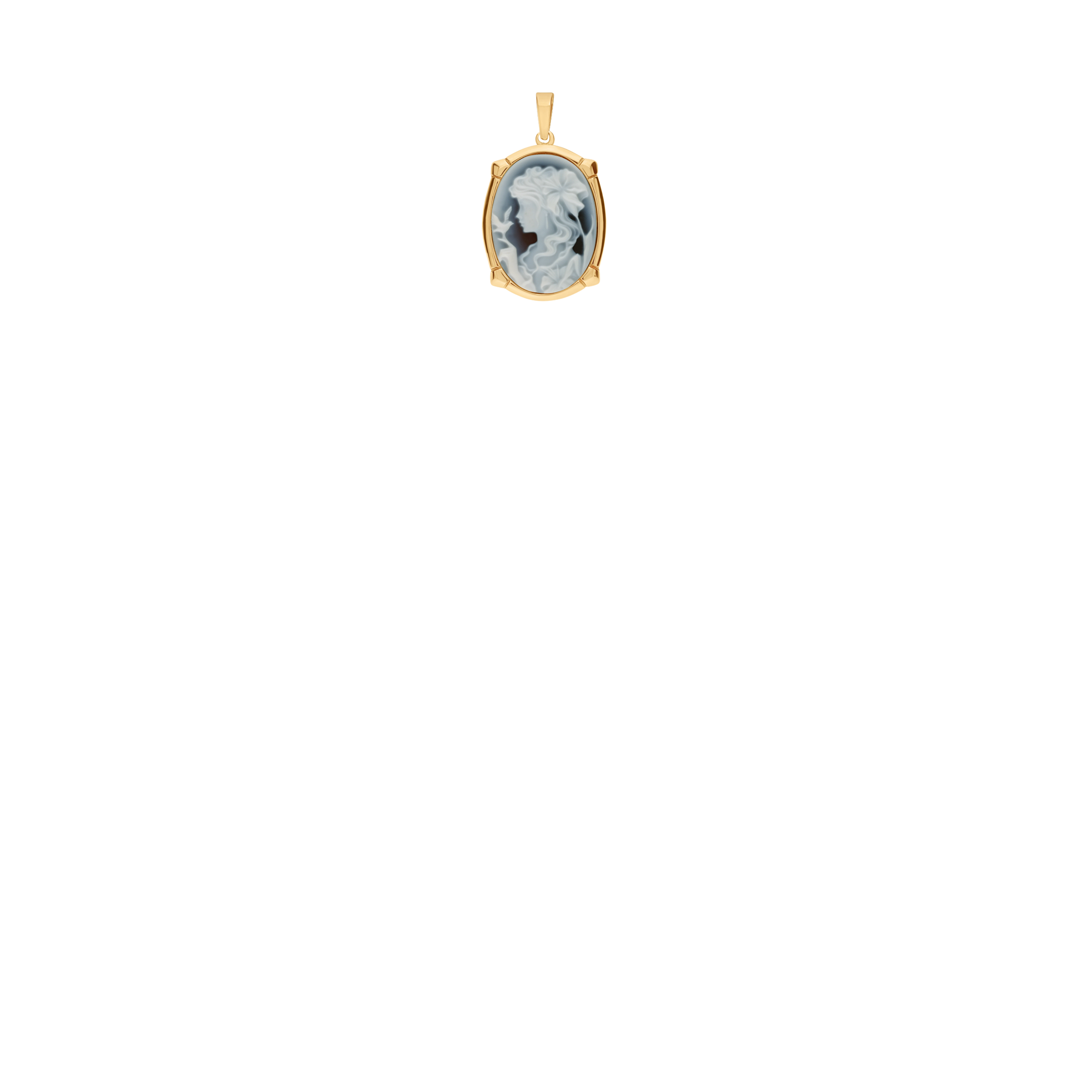 Cameo pendant 3.71g 18K gold