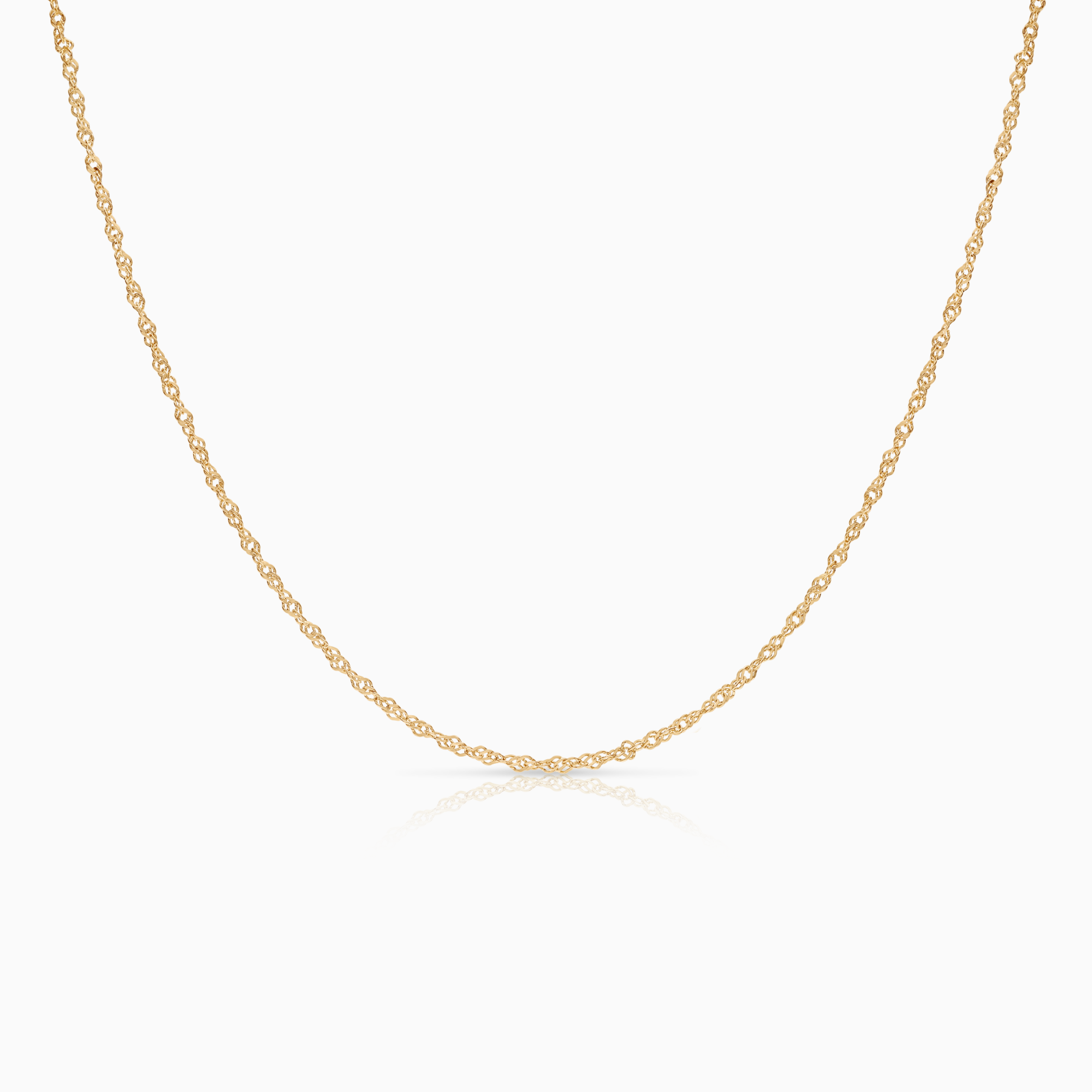 Singapore necklace 1.82g 18K gold