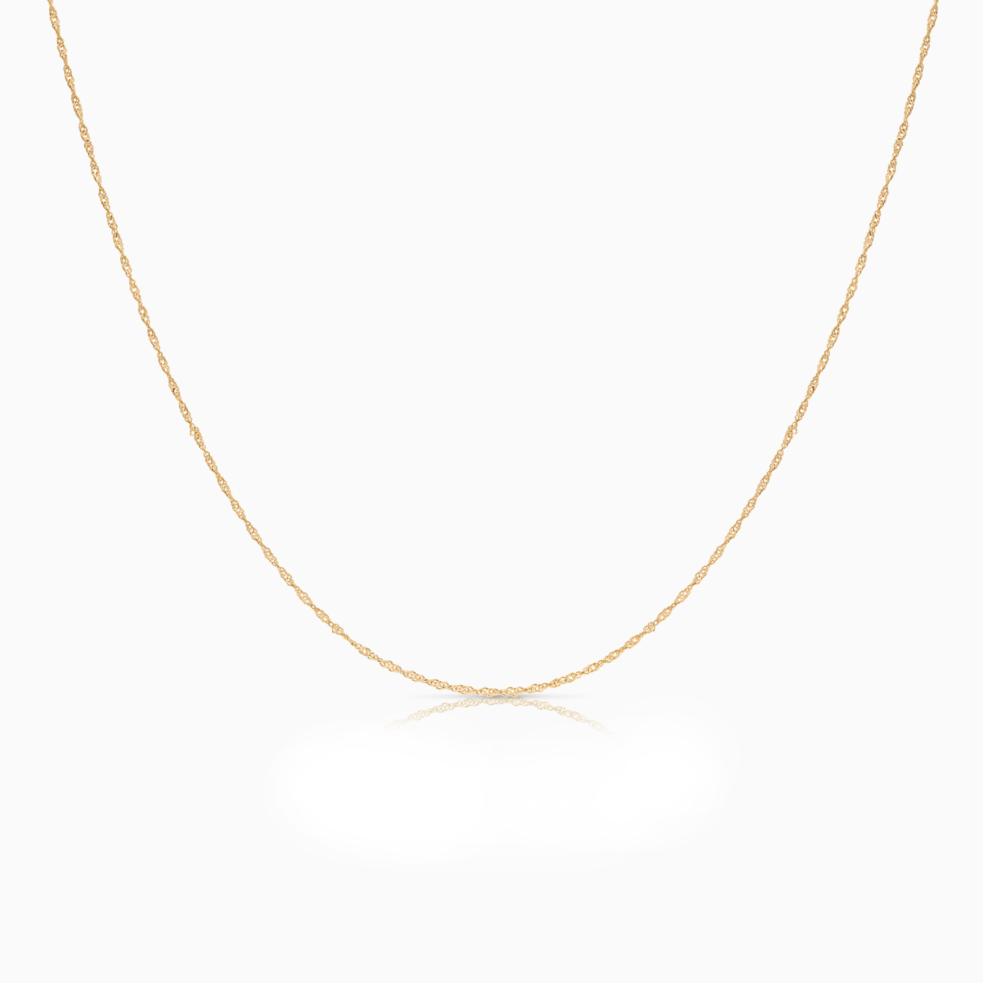 Singapore necklace 0.83g 18K gold