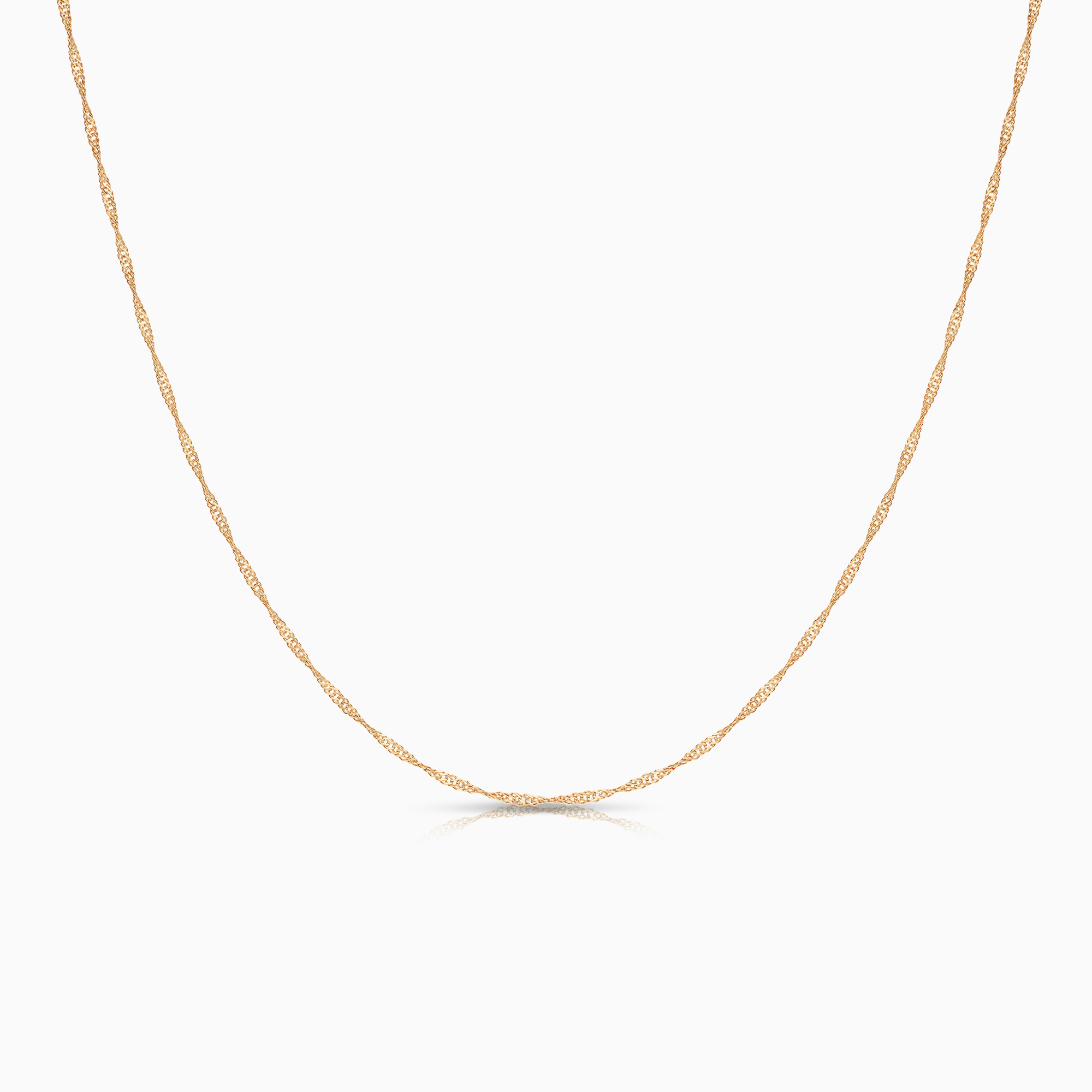 Singapore necklace 1.10g 18K gold