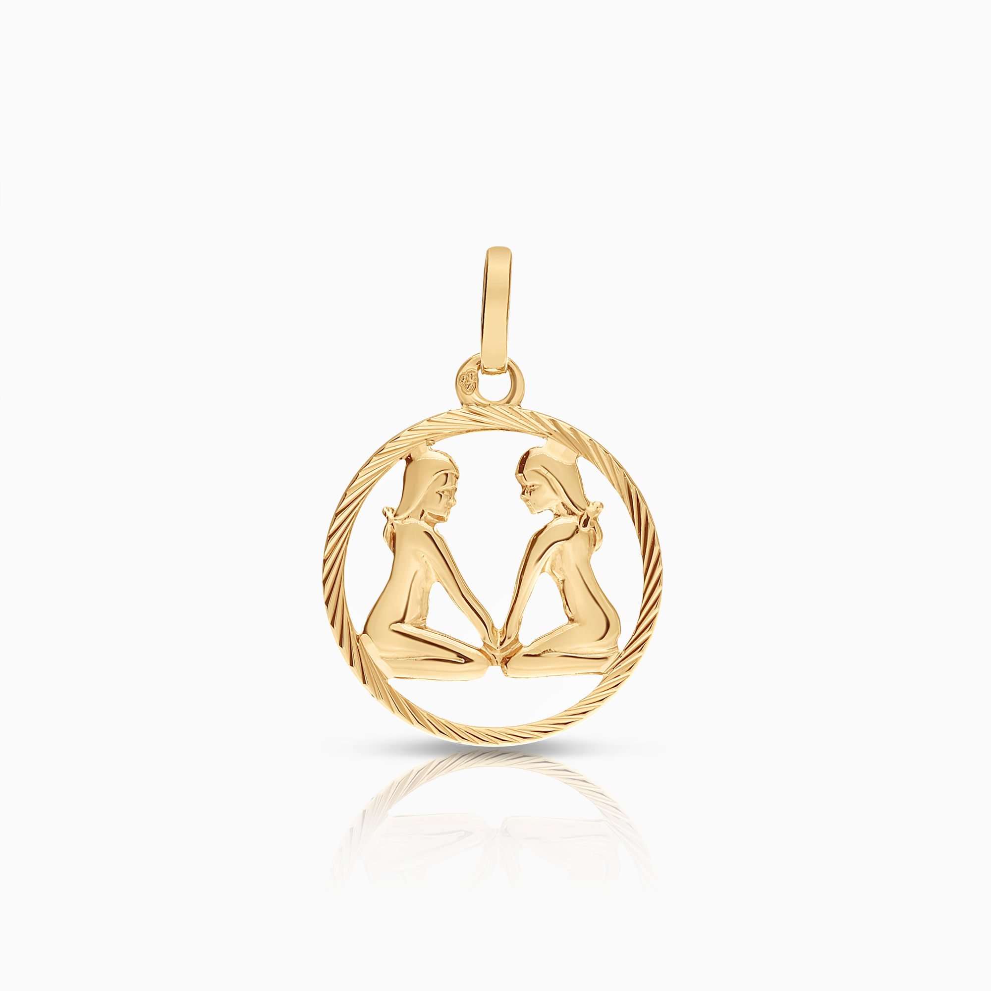Twin pendant 1.14g 18K gold