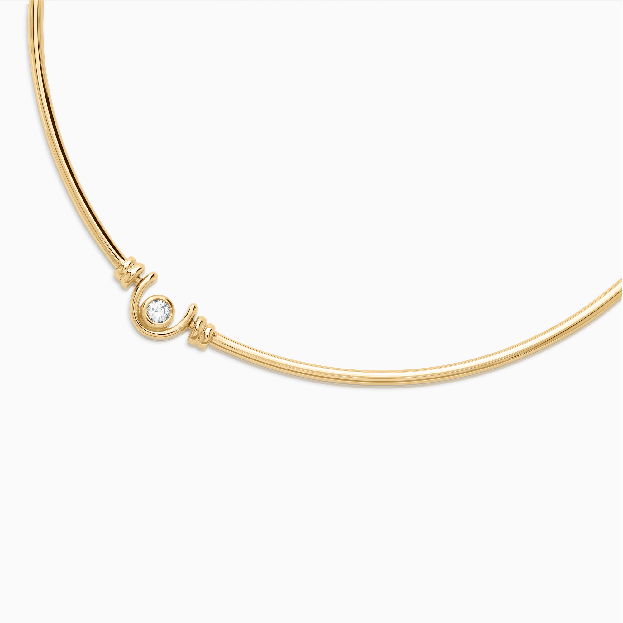 Guldhalsband med diamant 0,25ct 14K guld
