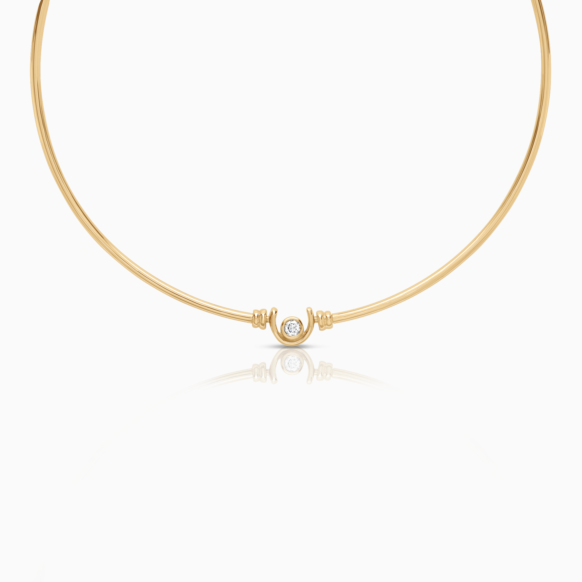 Guldhalsband med diamant 0,25ct 14K guld