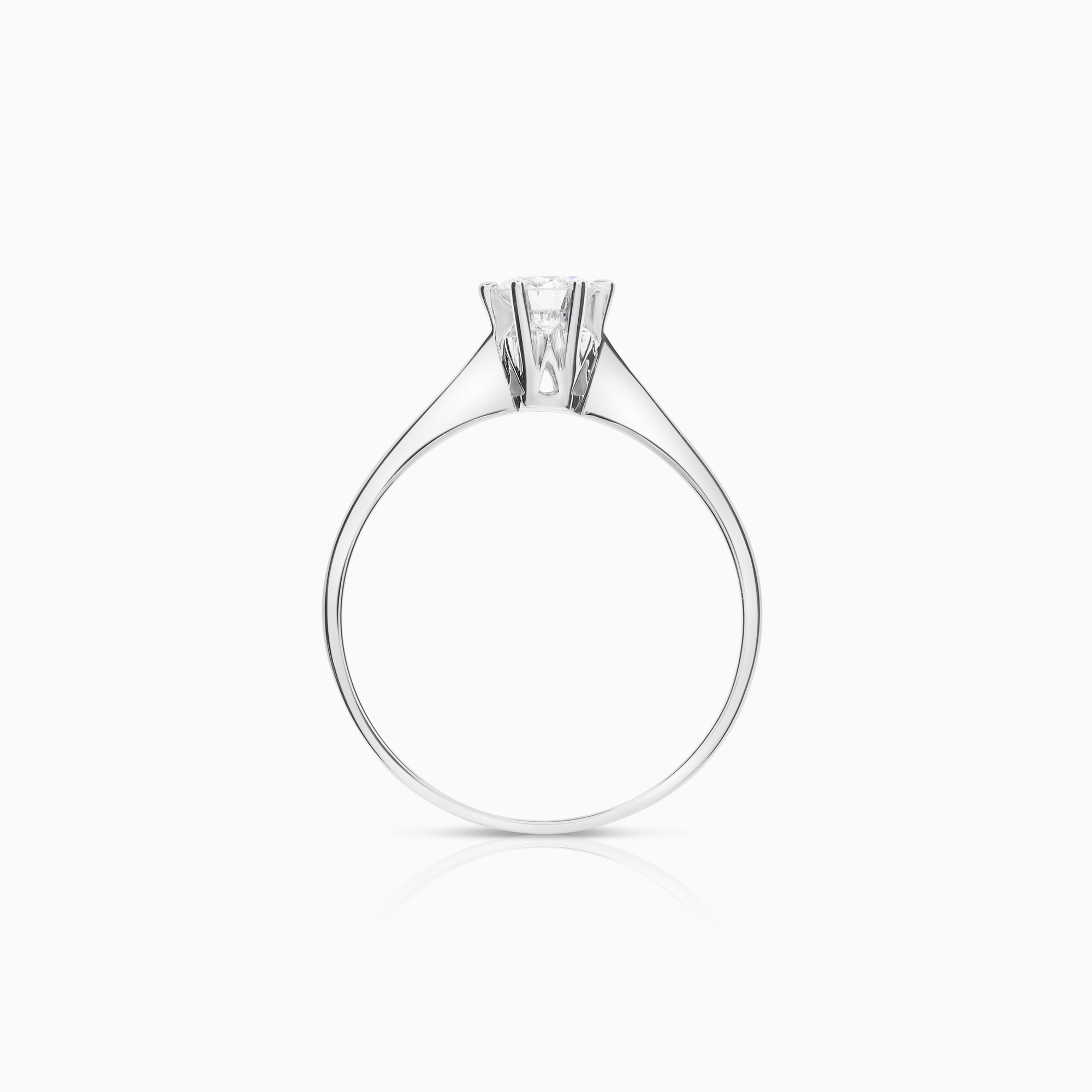 Solitaire ring 0.36ct 18K white gold