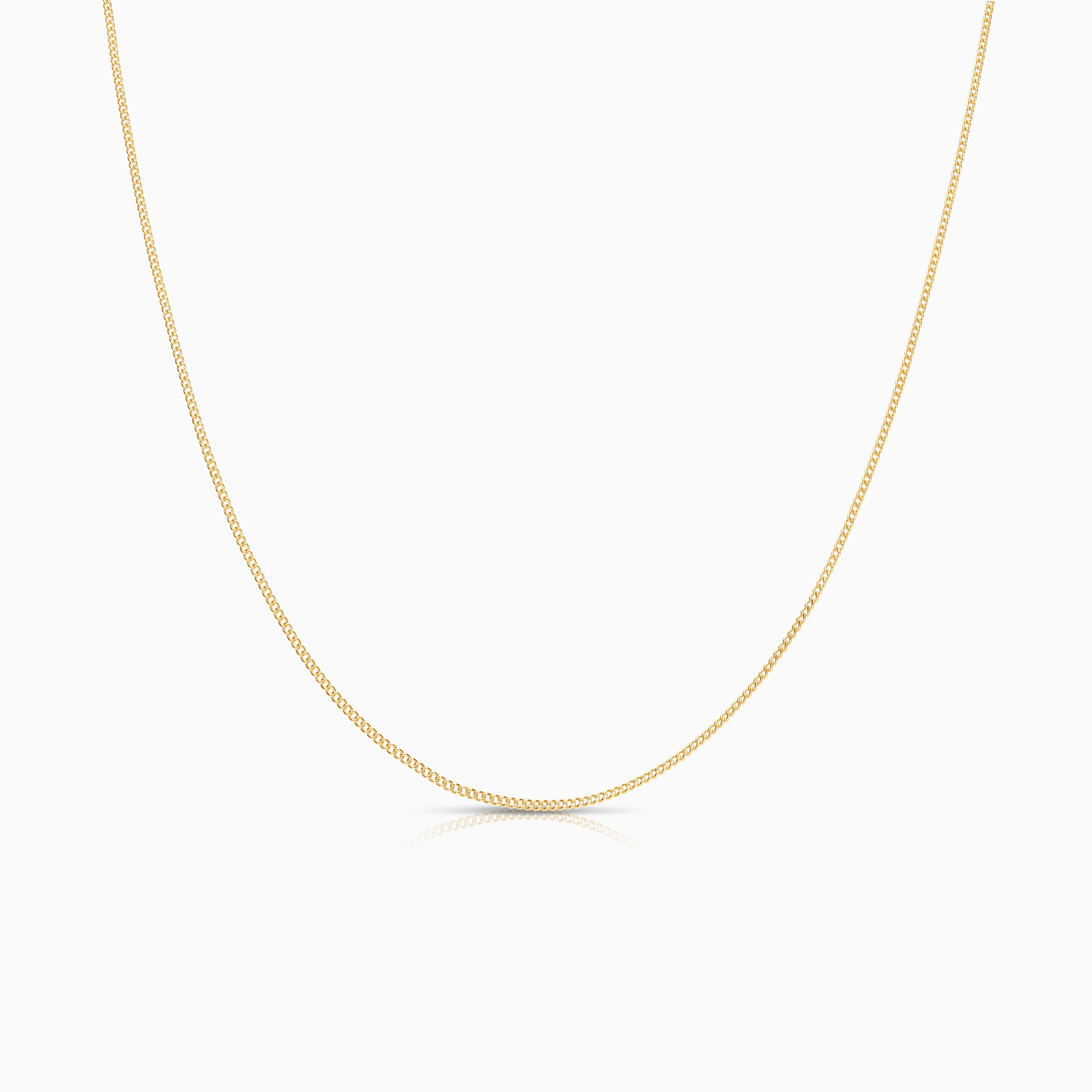 Curb necklace 1.48g 18K gold