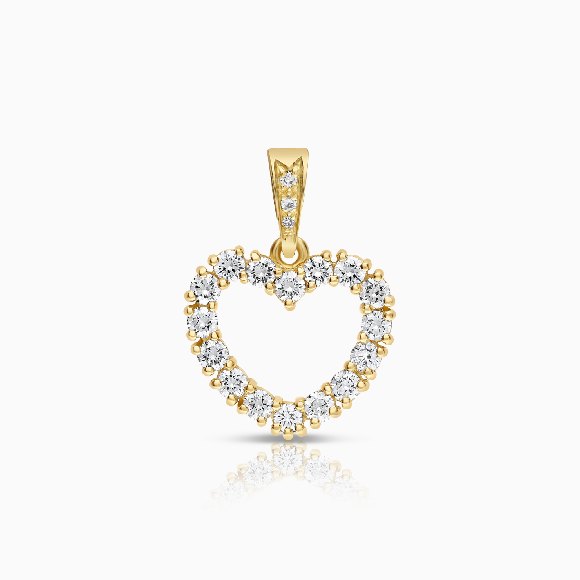 Hjärthänge 0,82ct 18K guld