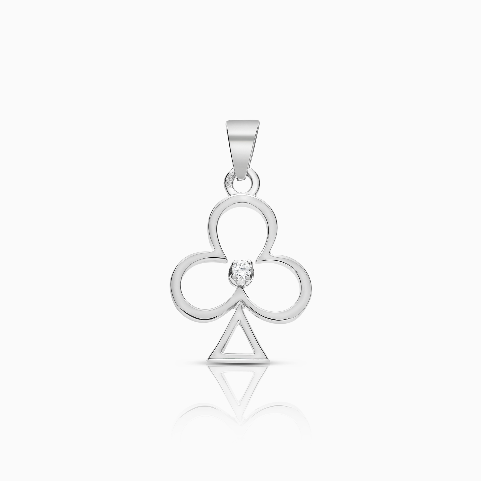 Diamanthänge 0,03ct 18K vitguld