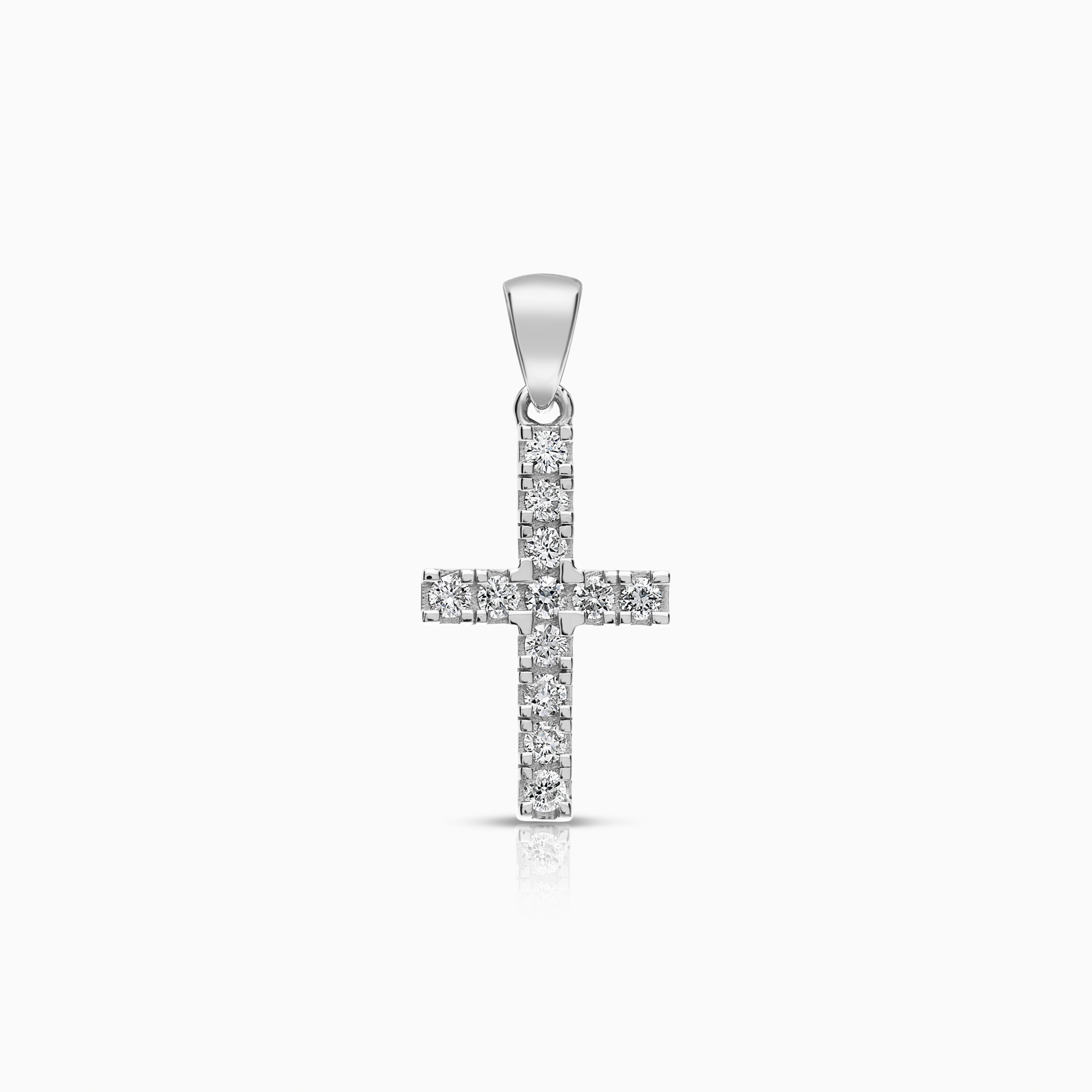 Korshänge 0,36ct 18K vitguld