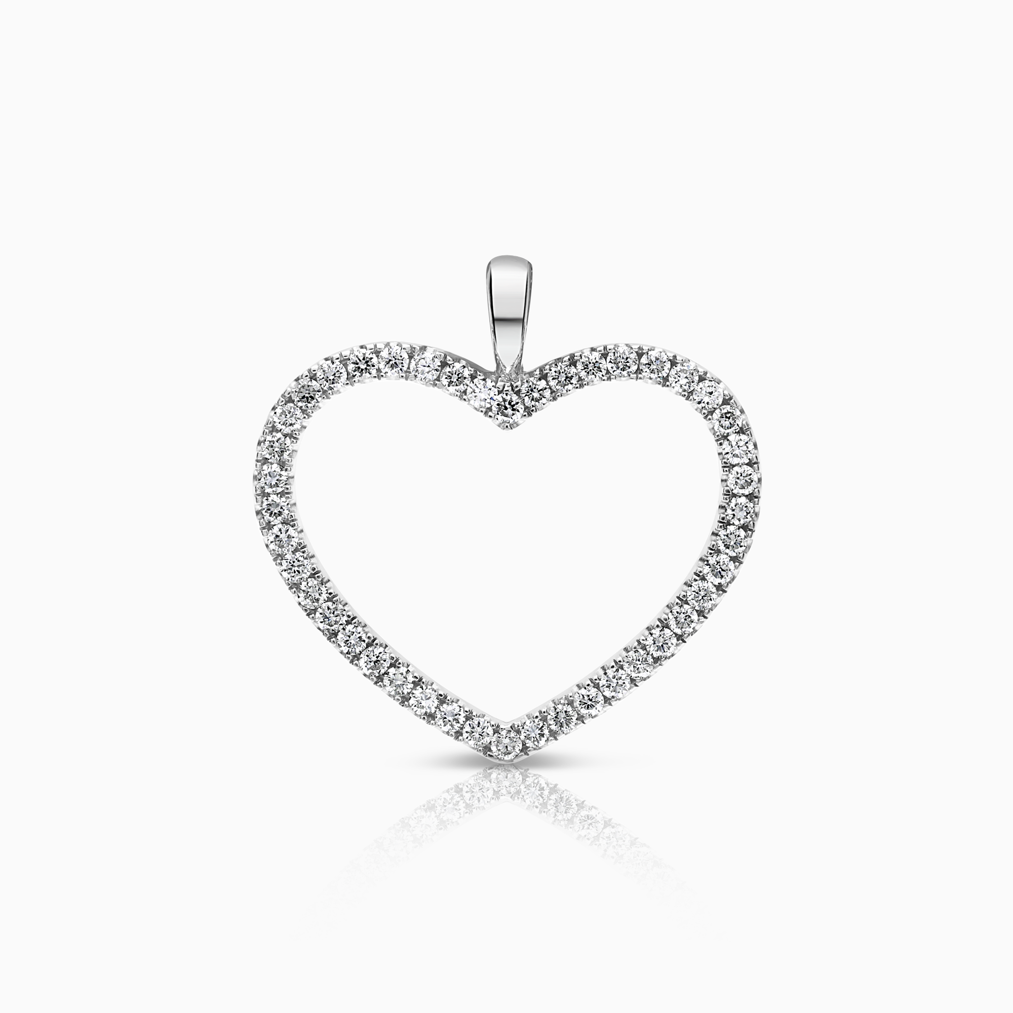 Diamanthänge hjärta 0,38ct 18K vitguld