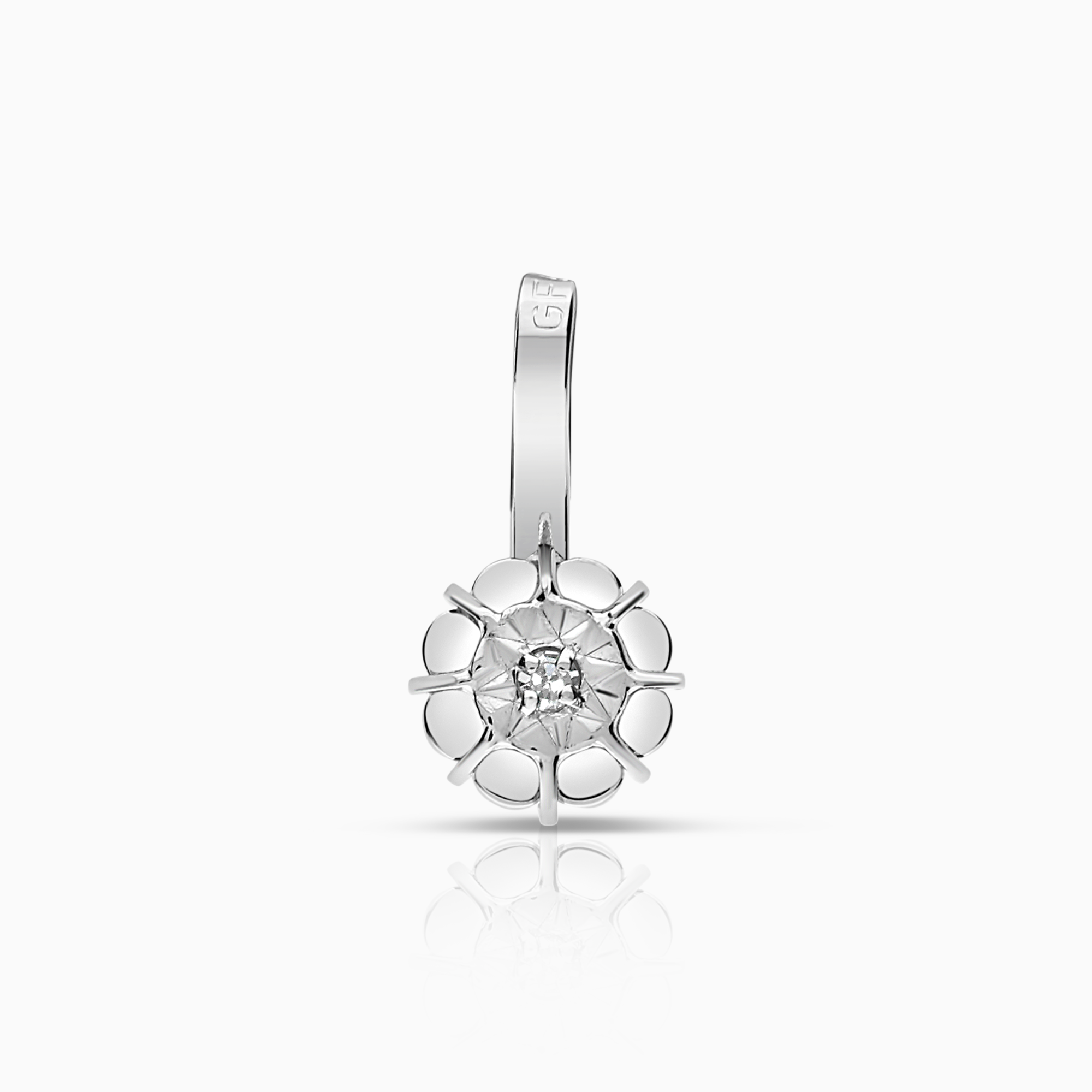 Solitärhänge 0,005ct 18K vitguld